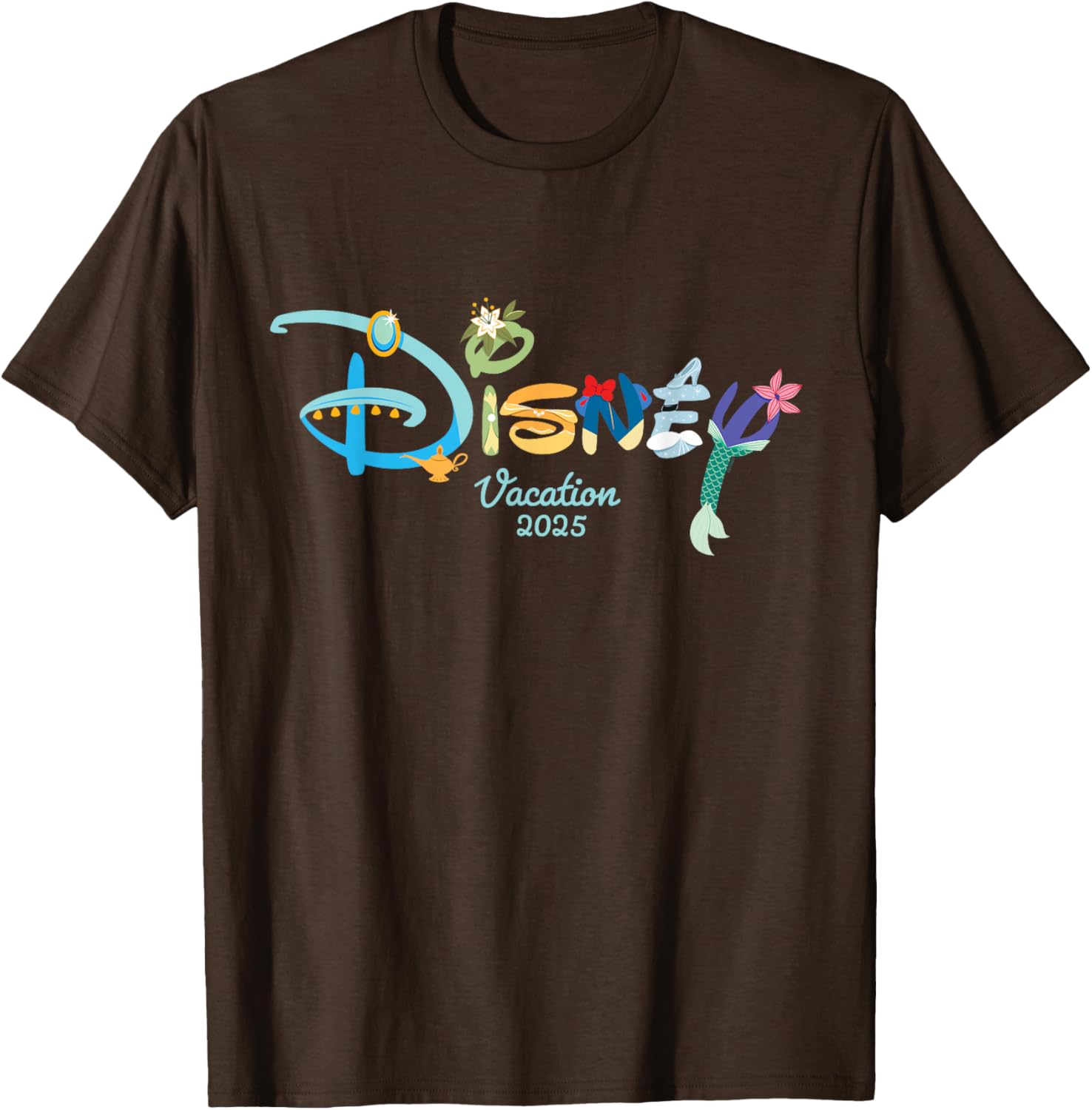 Disney Princess Letters Logo T-Shirt for Magical Disney Vacation 2025 - 12