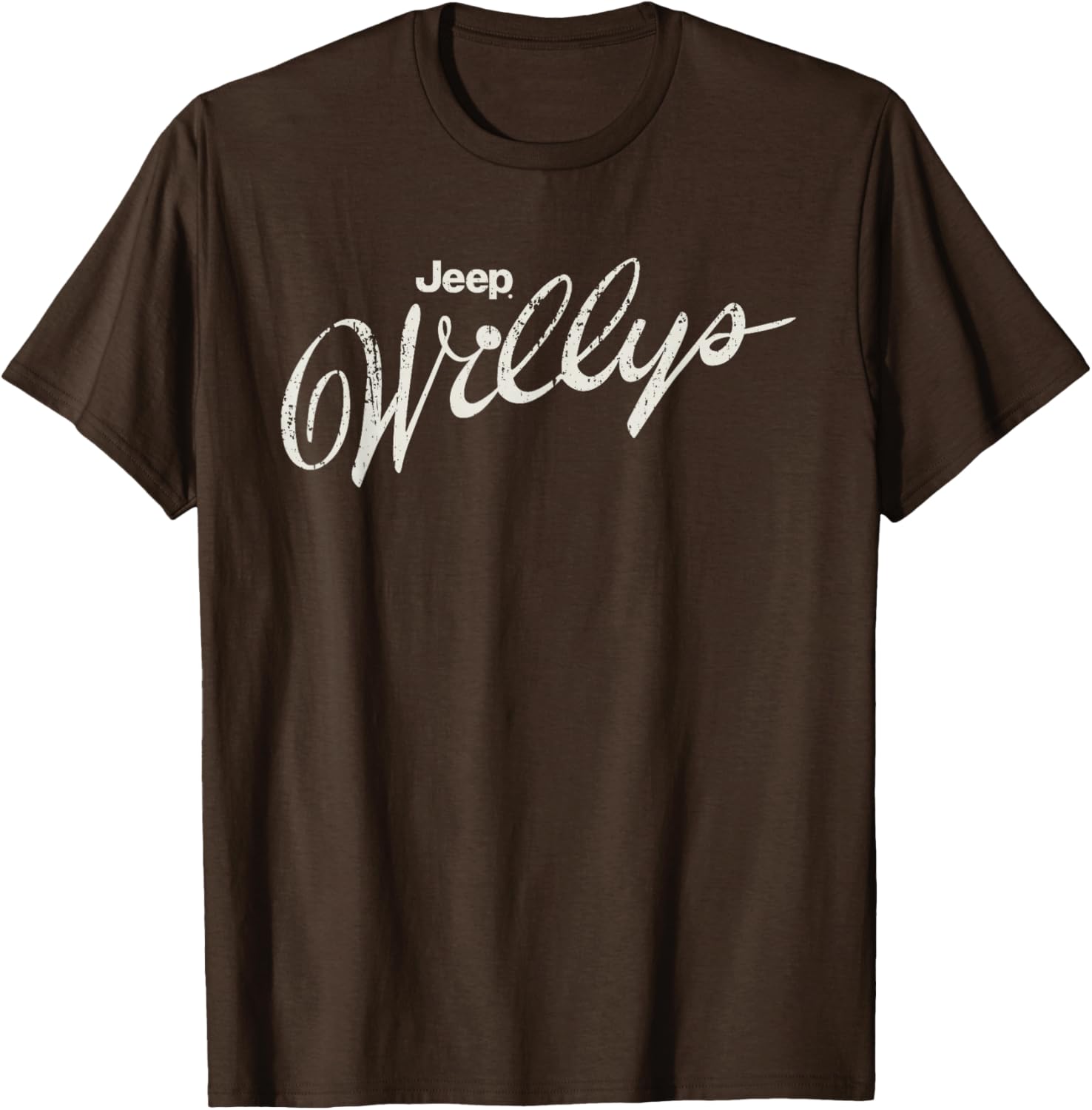 Vintage Jeep Willys Script Logo T-Shirt for Car Enthusiasts and Adventurers - 9