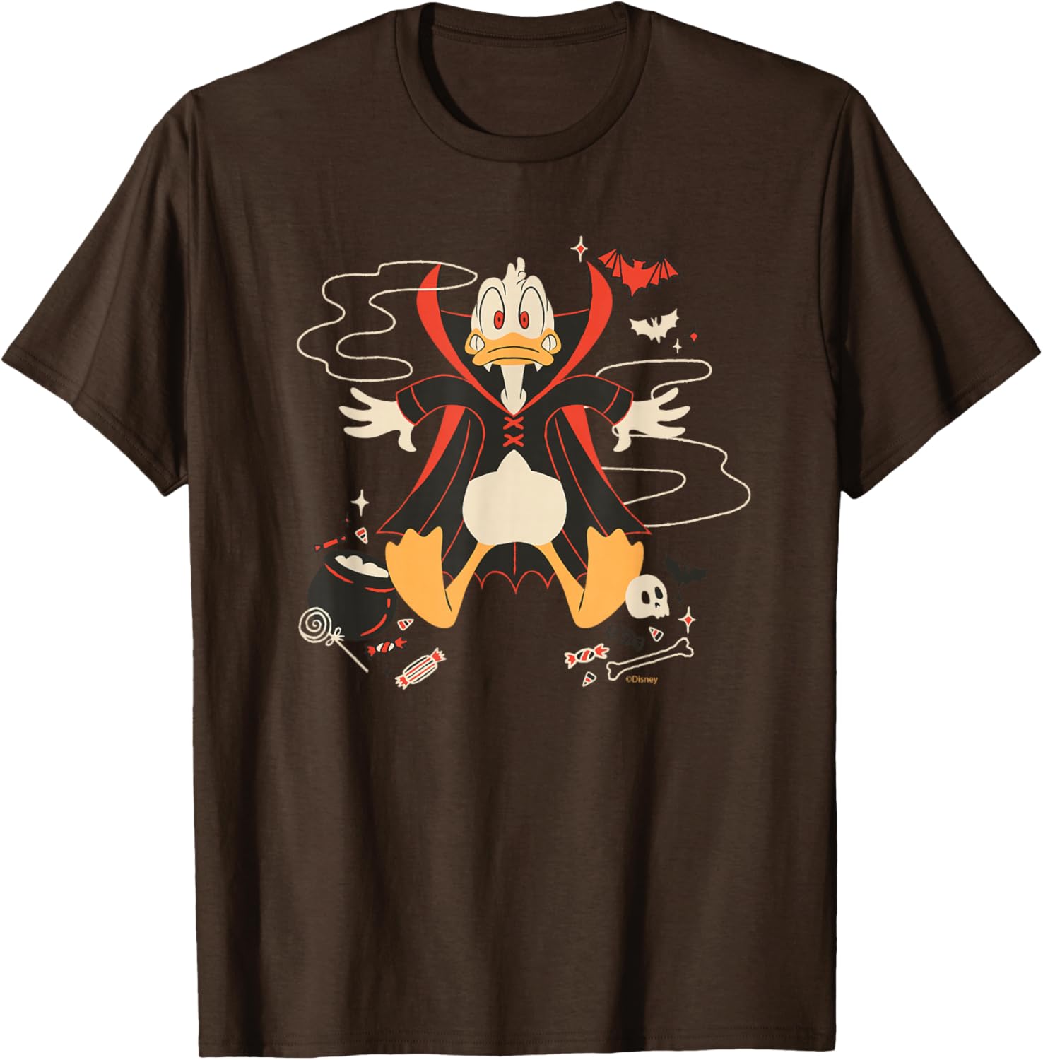Disney Donald Duck Vampire Halloween T-Shirt for Fun Spooky Style - 5