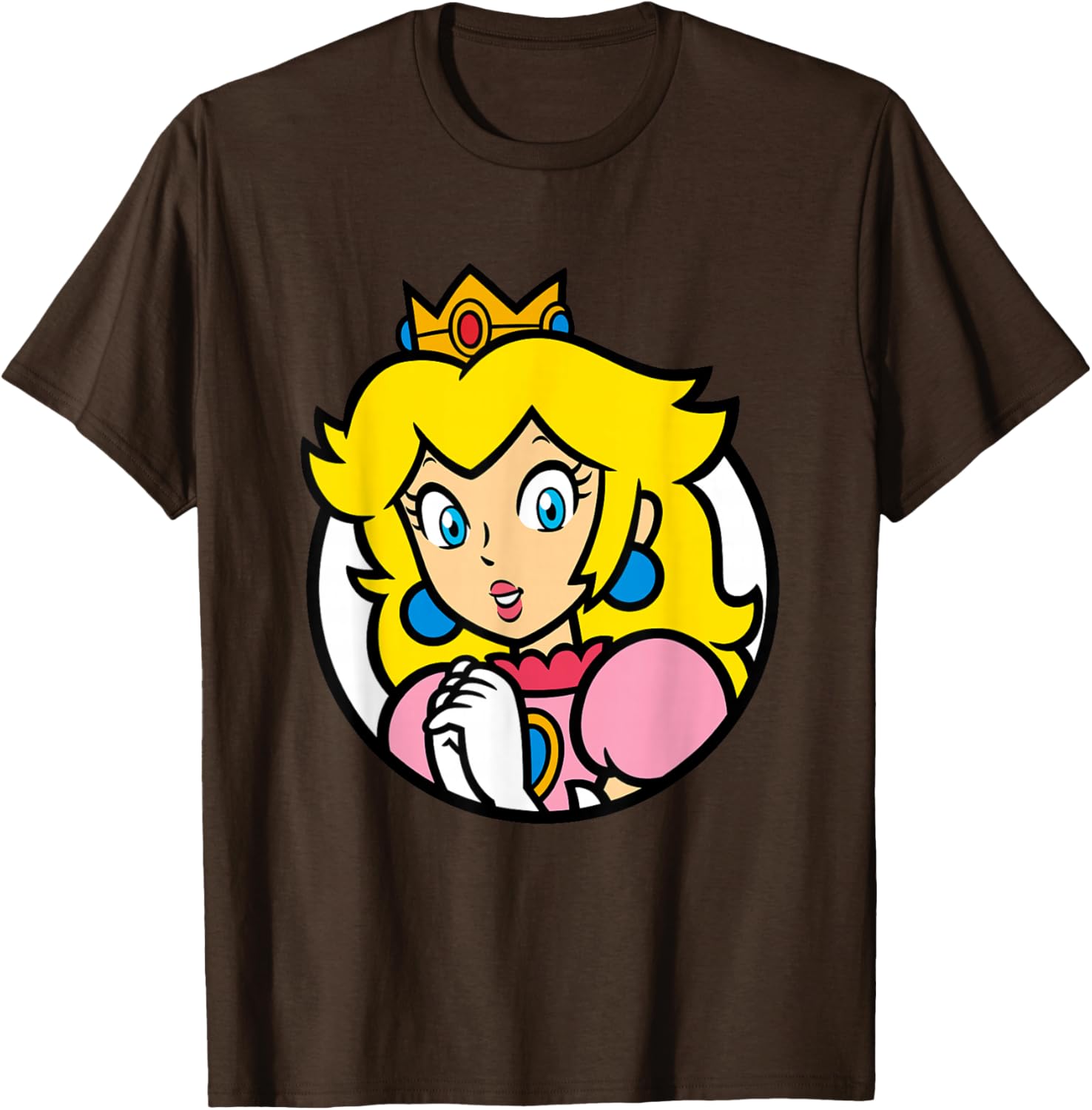 Super Mario Bros Princess Peach Portrait T-Shirt for Fans and Gamers - 17