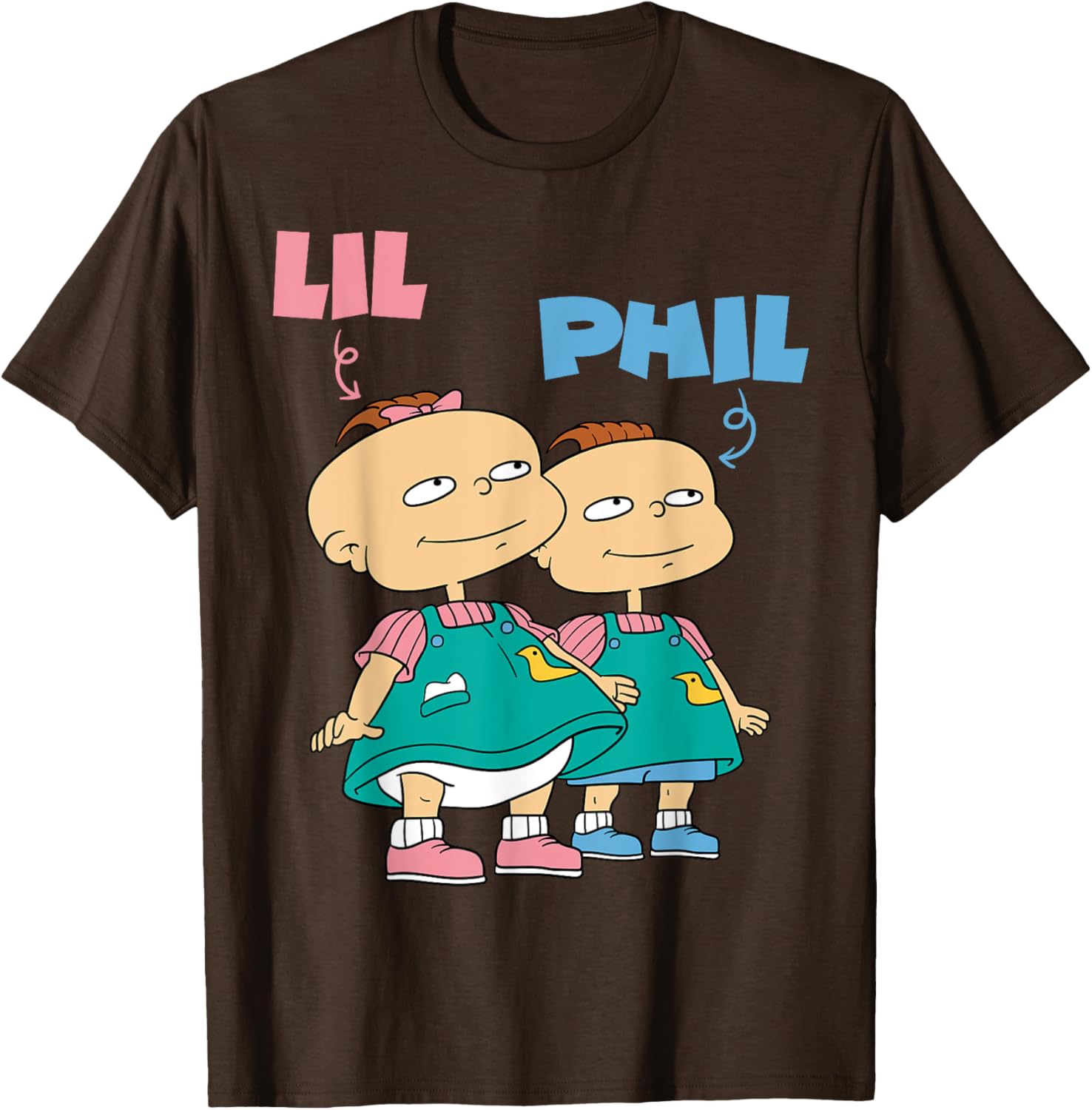 Mademark x Rugrats Lil and Phil Devil Twins T-Shirt for Kids and Adults - 13