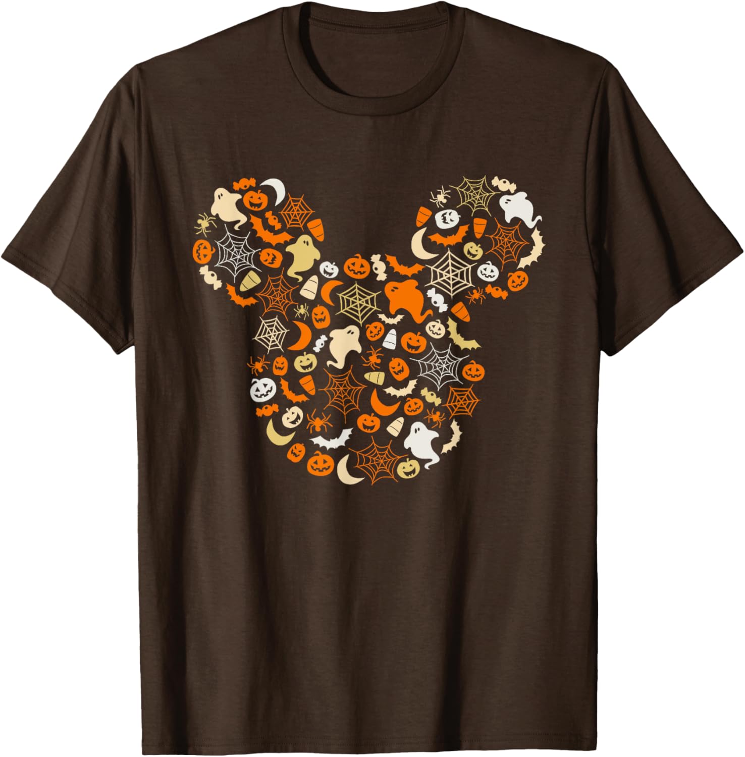 Disney Mickey Mouse Halloween T-Shirt with Ghosts Pumpkins and Spiders - 6
