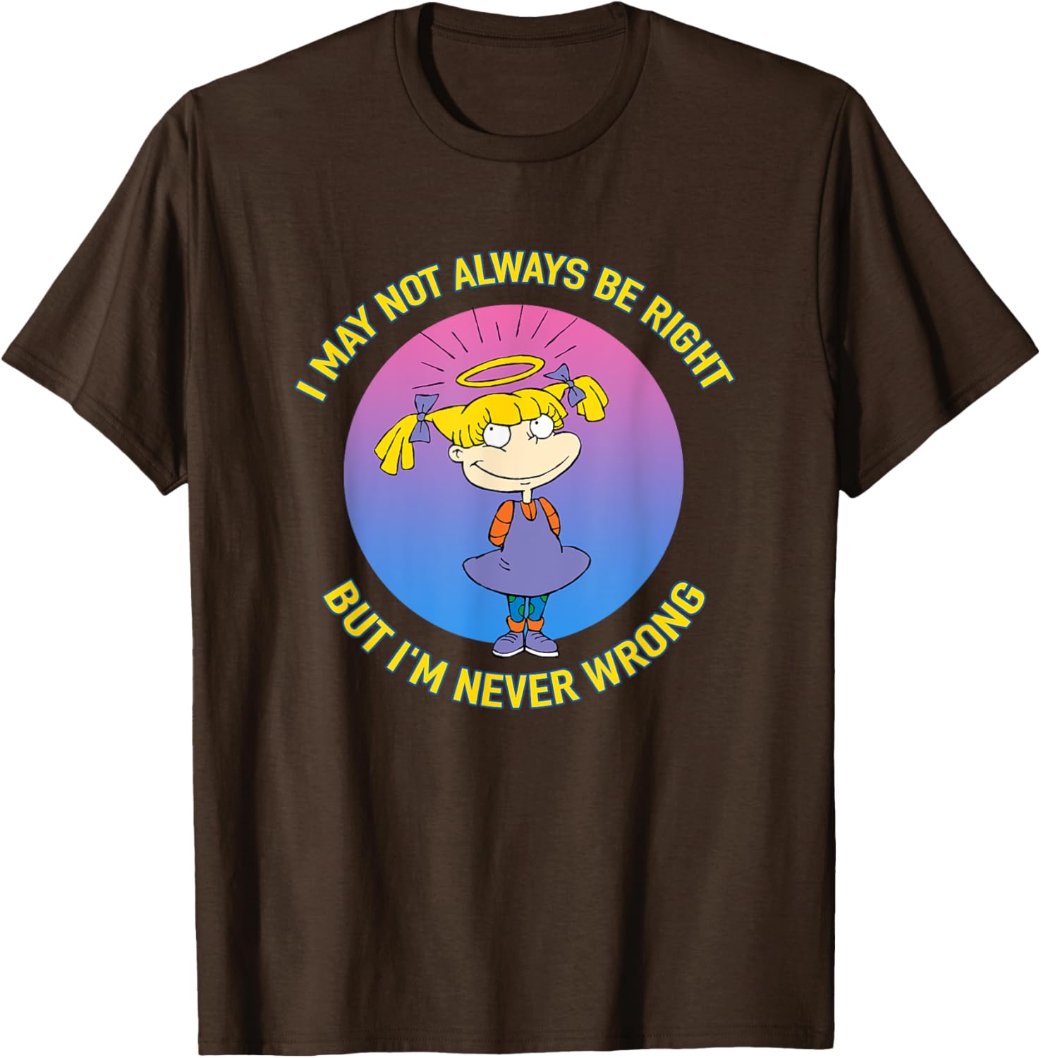 Mademark x Rugrats Angelica Never Wrong T-Shirt for Fun Fashion Fans - 1