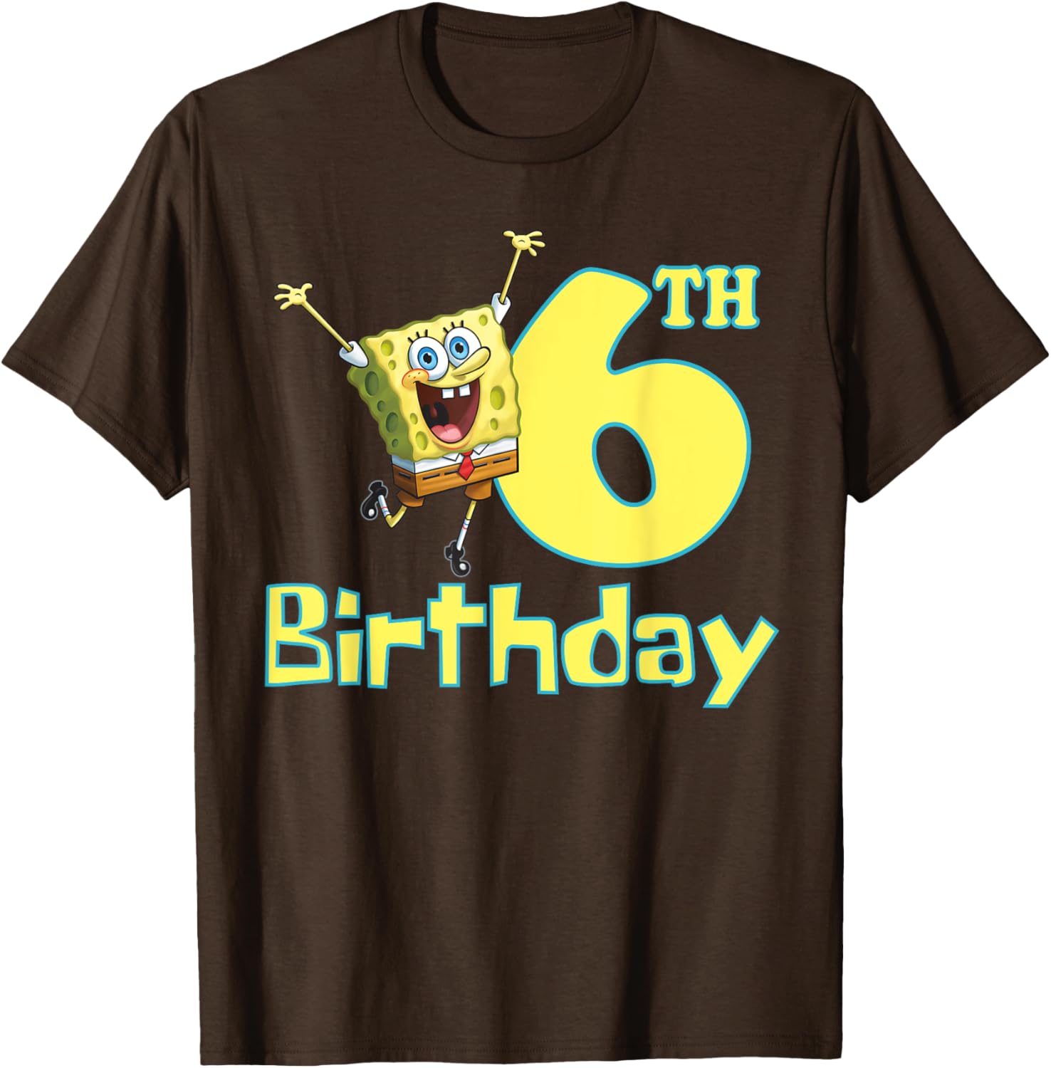 Mademark x SpongeBob SquarePants 6th Birthday T-Shirt for Kids - 6
