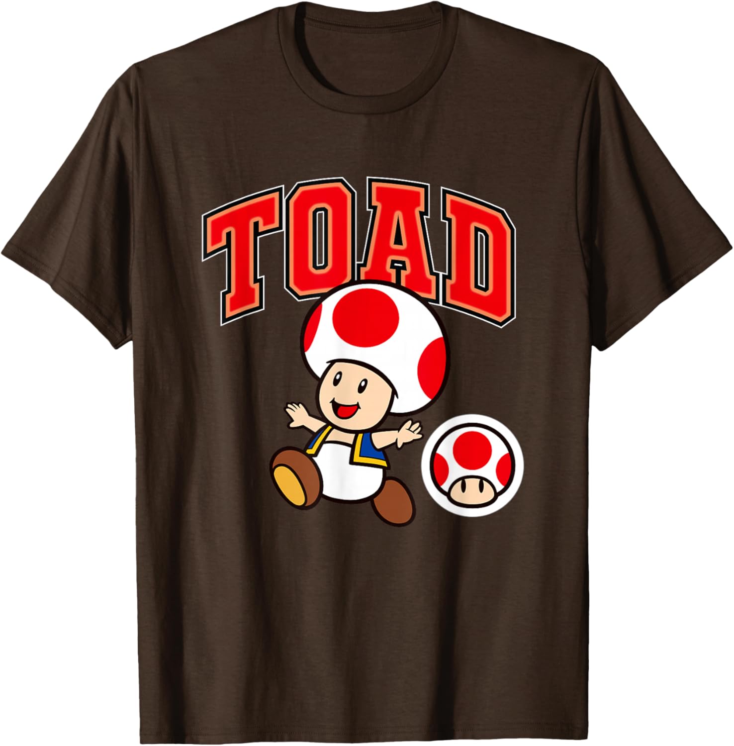 Super Mario Toad Collegiate Style T-Shirt for Fun Gaming Fashion - 20