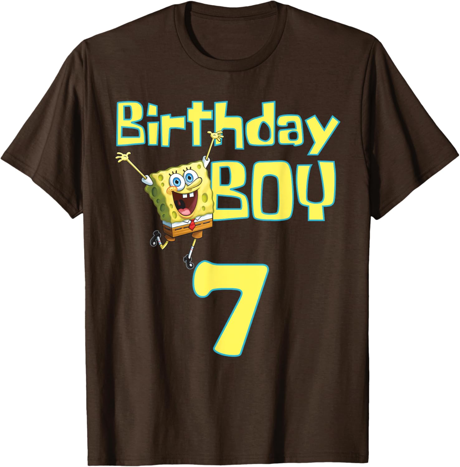 SpongeBob SquarePants Birthday Boy 7 T-Shirt for Fun Celebrations - 14