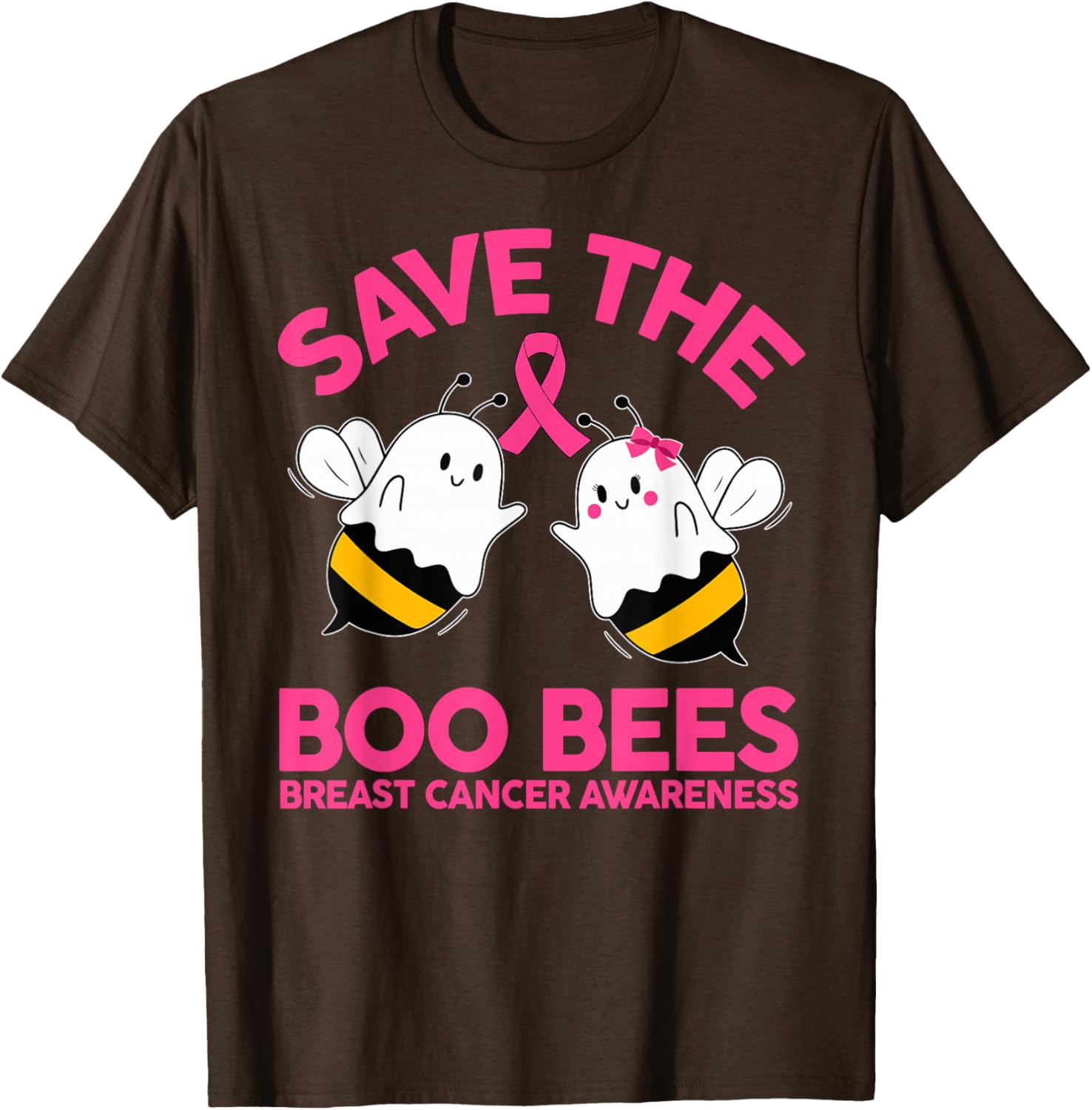 Save The Boobees Breast Cancer Halloween T-Shirt for Women - 13