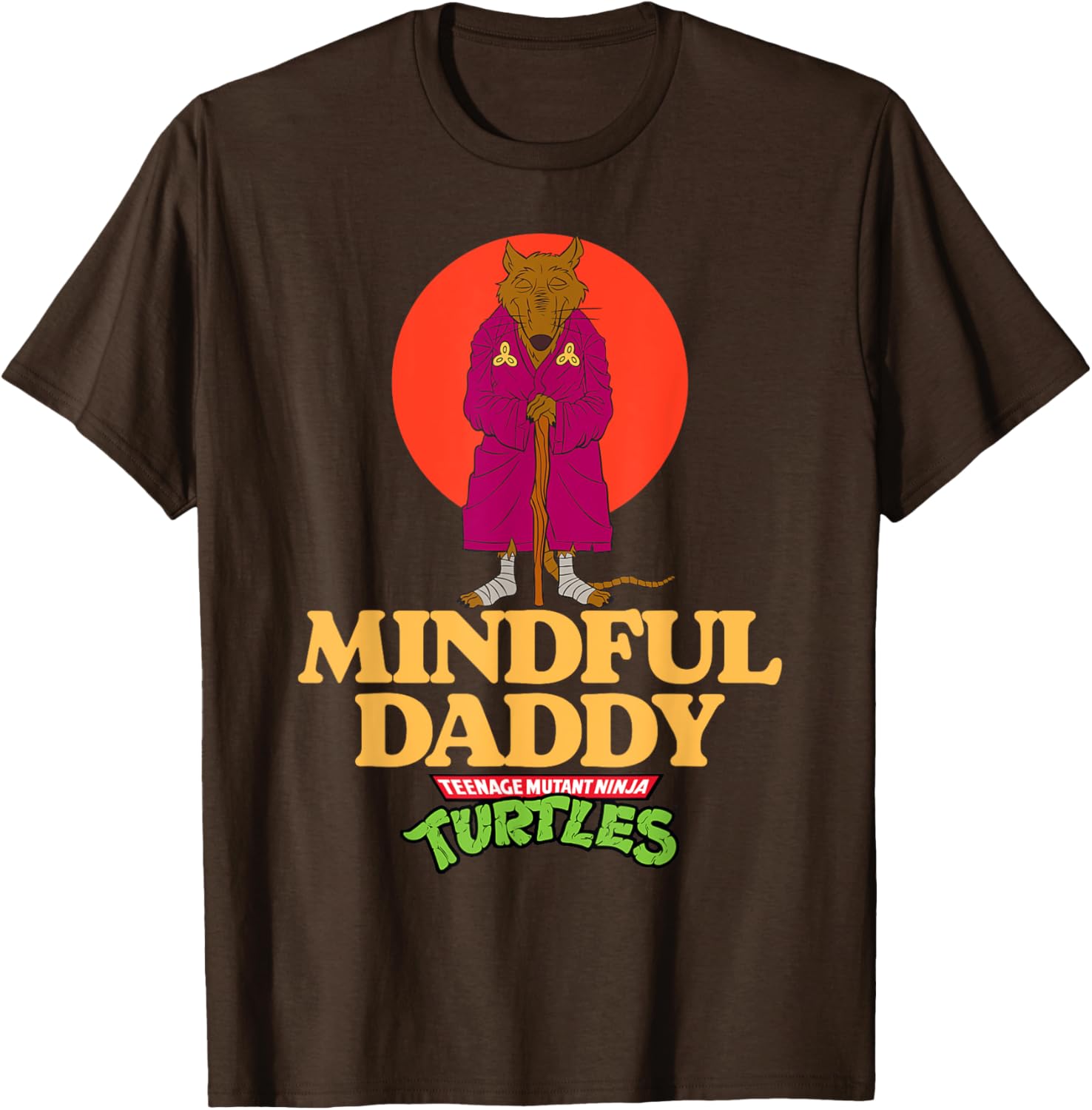 Mindful Daddy Splinter TMNT Father's Day T-Shirt for Super Dads - 7