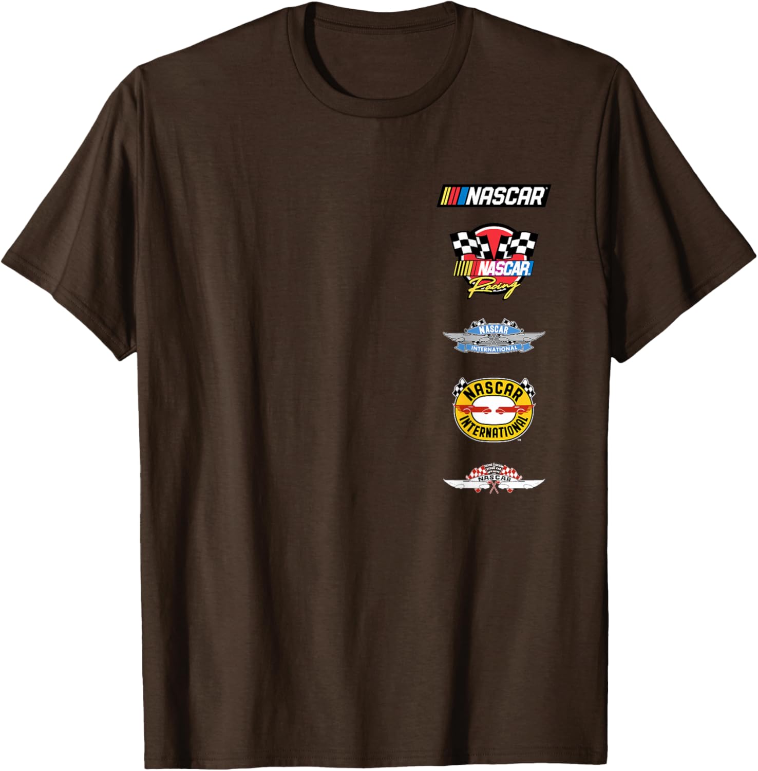 NASCAR Stacked Historical Racing Logos T-Shirt for Racing Fans - 10