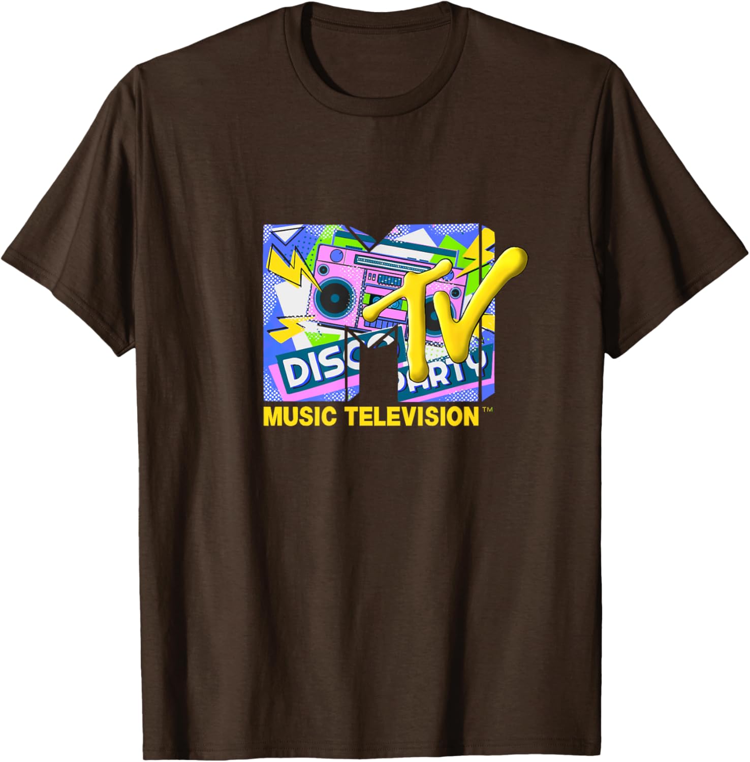 Mademark x MTV Disco Party T-Shirt with Official Logo and Ghettoblaster - 9