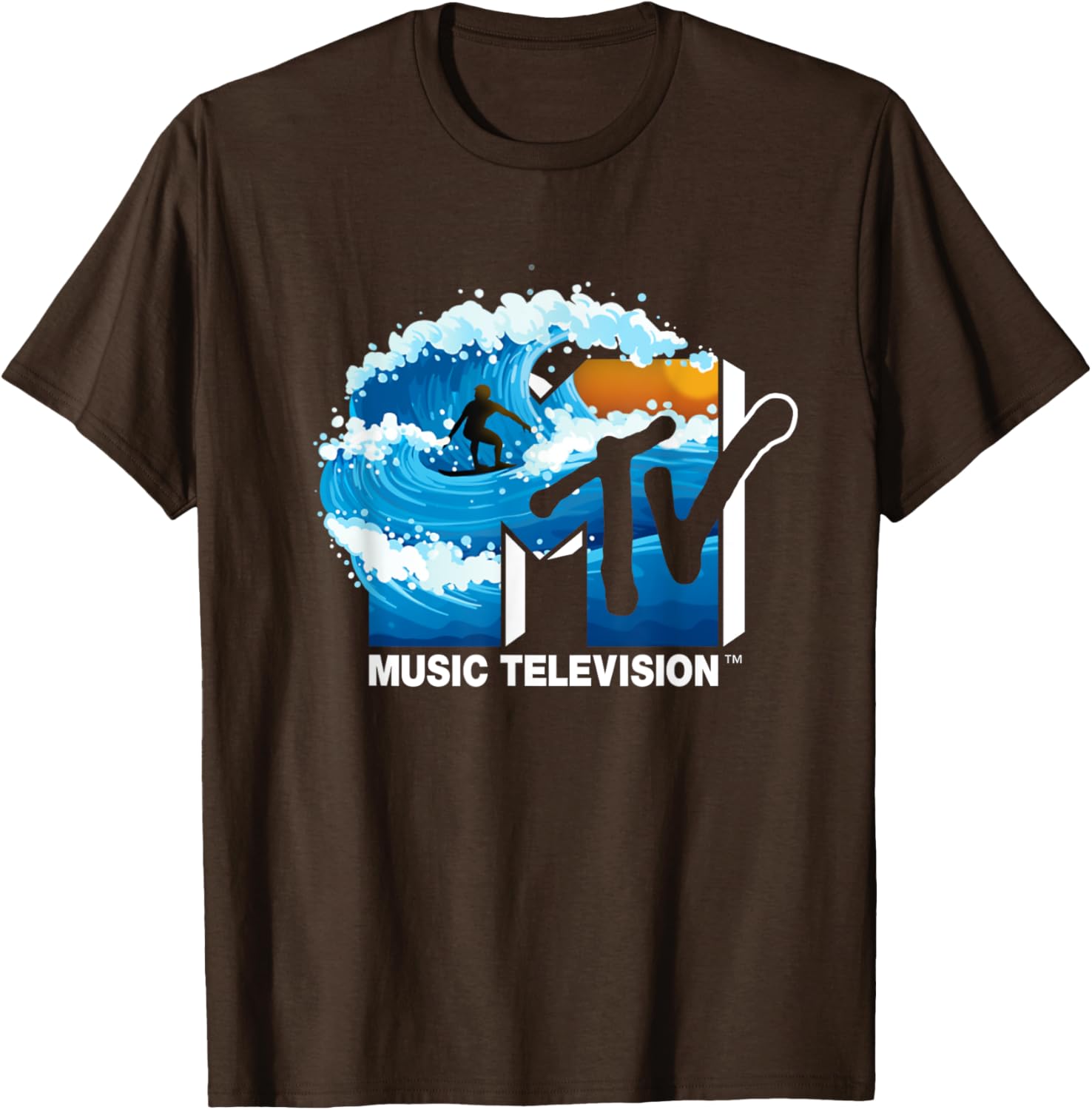 Mademark x MTV Surfer Wave T-Shirt - Cool Official Logo Apparel - 8