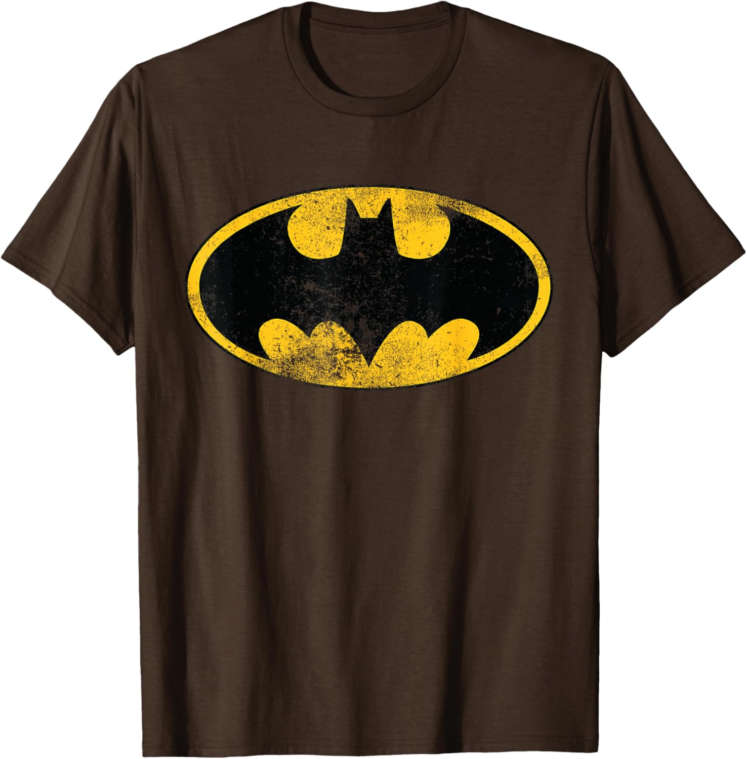 Classic Distressed DC Batman Logo T-Shirt for Superhero Fans - 2
