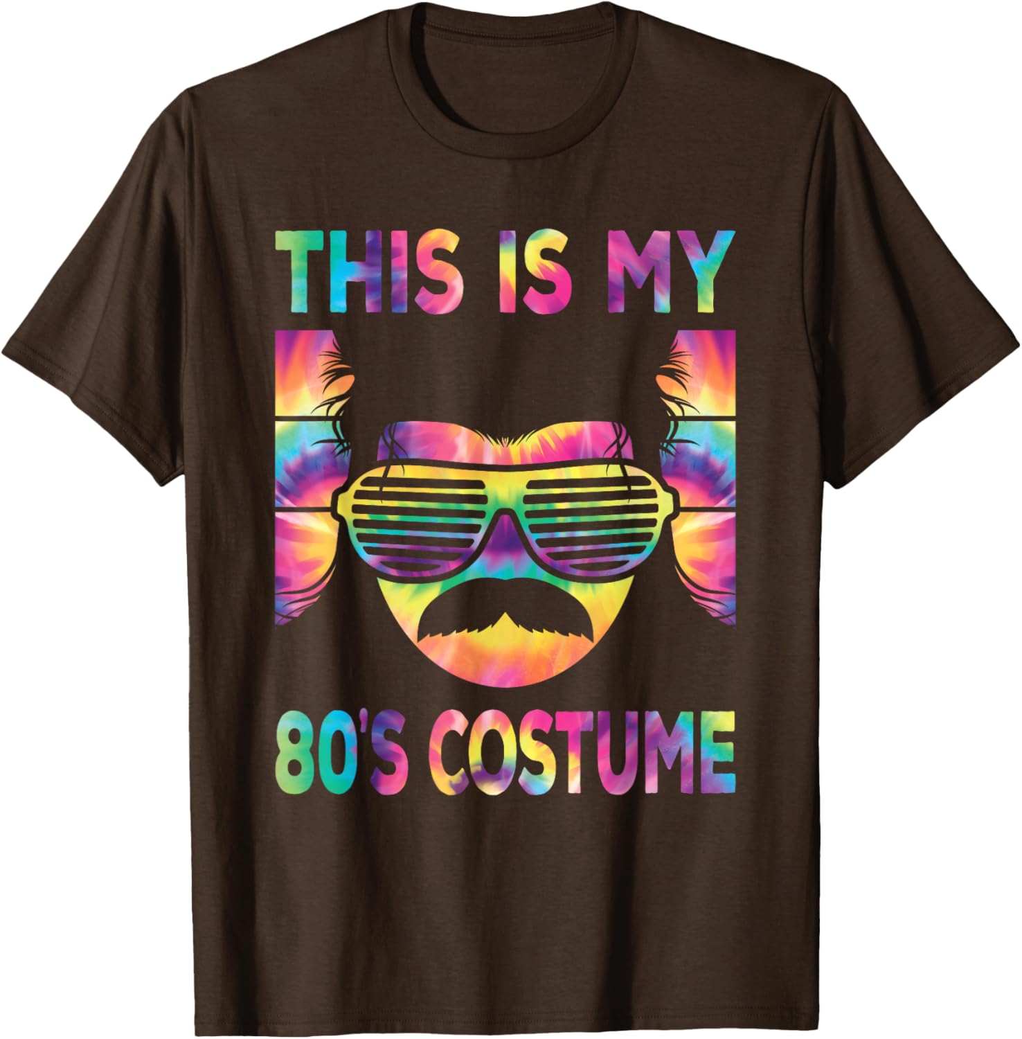 Retro 80s Costume T-Shirt for Men Disco Party Outfits Fashion - 1