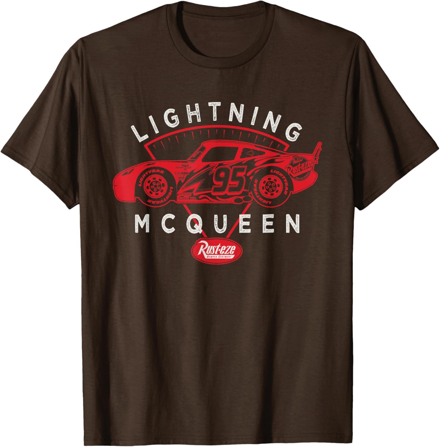 Lightning McQueen Rust-Eze Logo T-Shirt for Disney and Pixar Fans - 4
