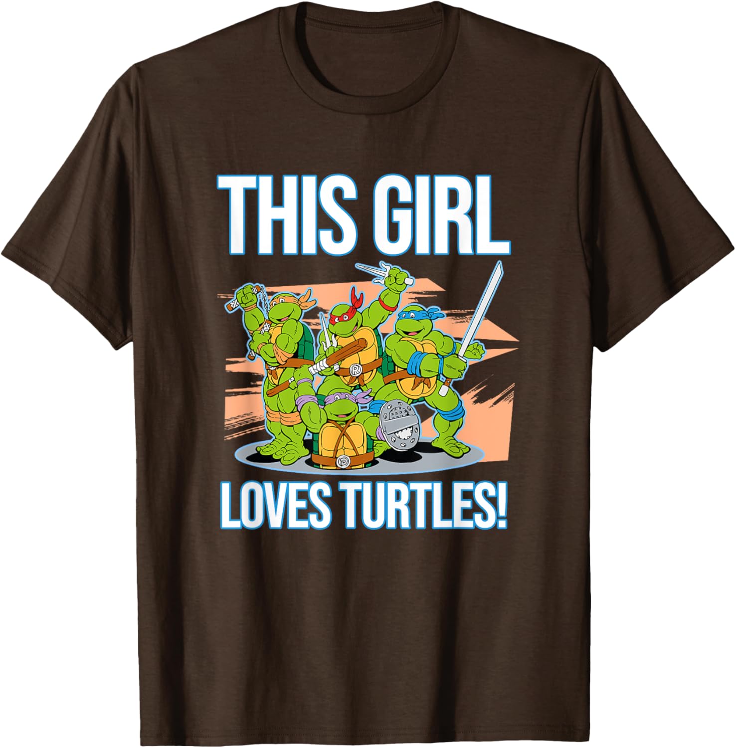 Mademark Teenage Mutant Ninja Turtles This Girl Loves Turtles T-Shirt - 3