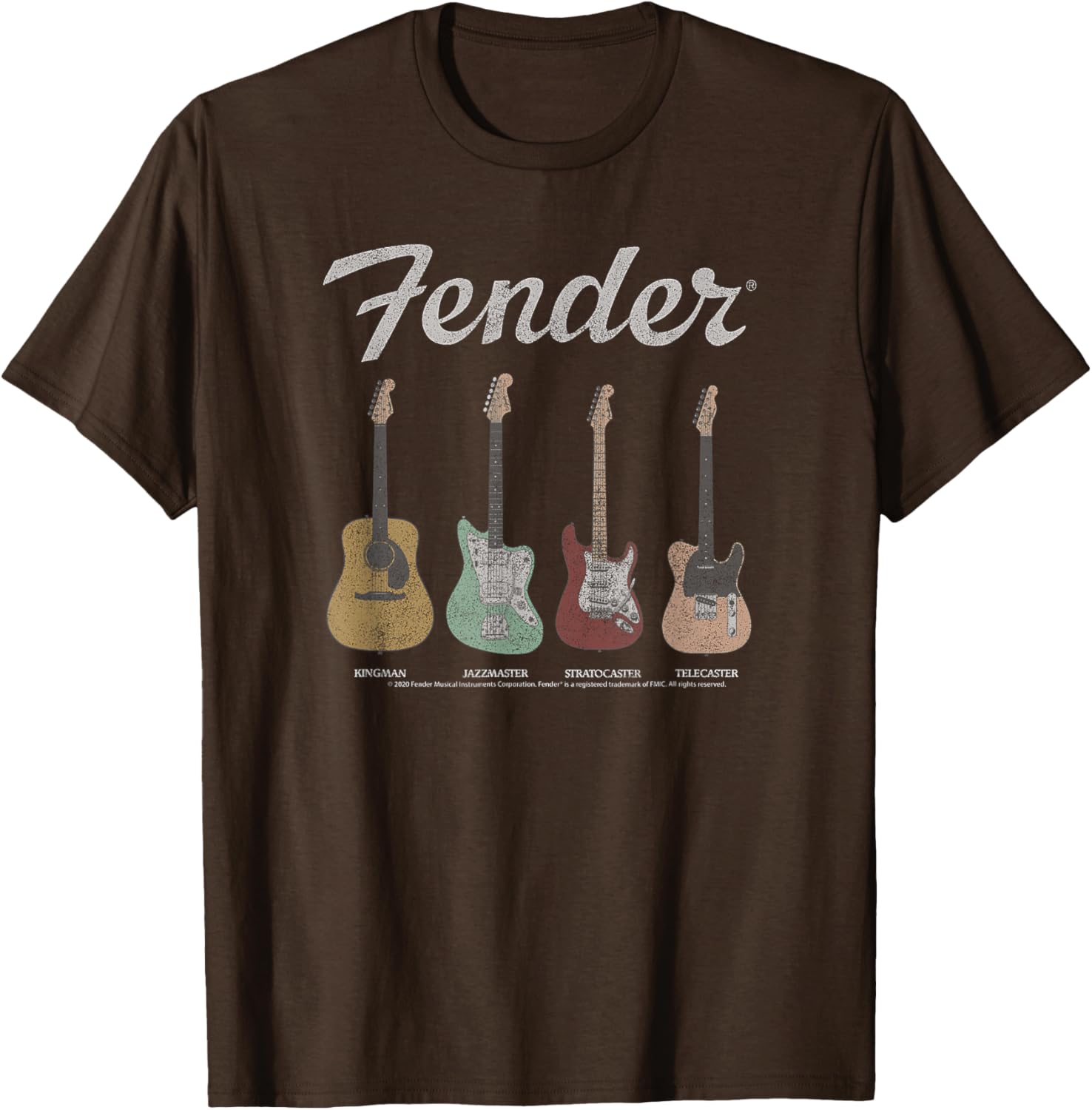 Fender Vintage Guitar Lineup T-Shirt for Music Lovers and Guitarists - 4