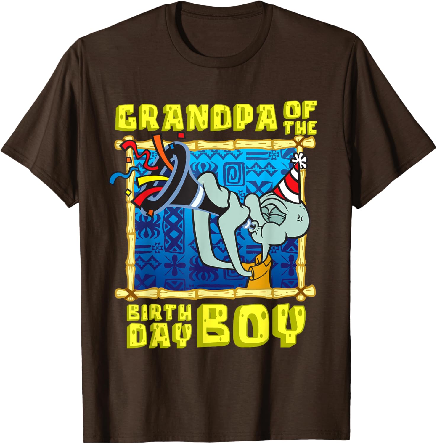 Mademark SpongeBob SquarePants Grandpa of the Birthday Boy T-Shirt - 1