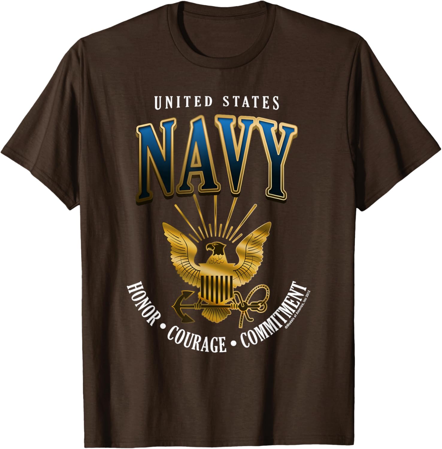 United States Navy Honor Courage Commitment T-Shirt for Proud Fans - 7