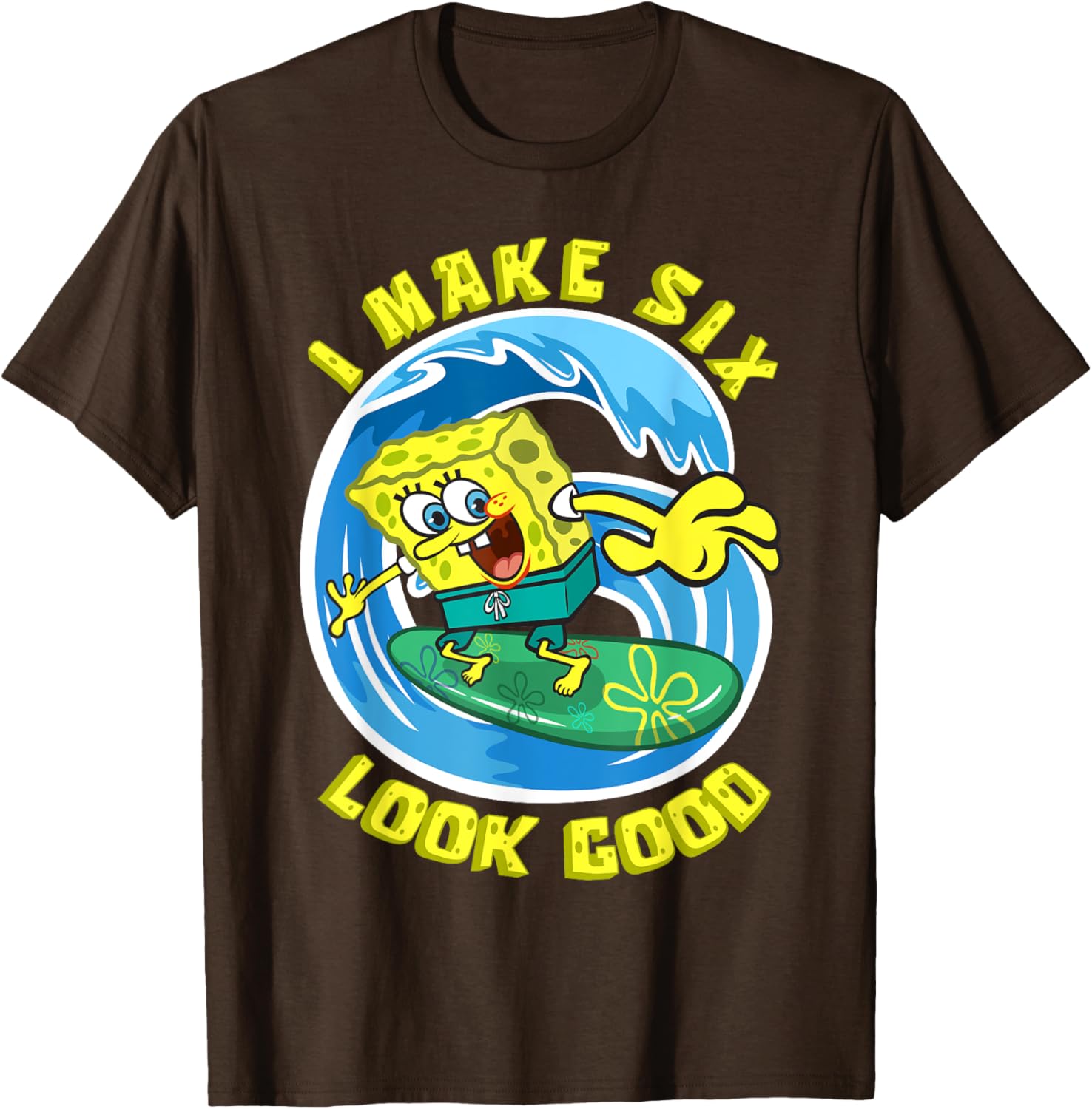 Mademark SpongeBob SquarePants 6th Birthday T-Shirt for Kids Fun Gift - 11