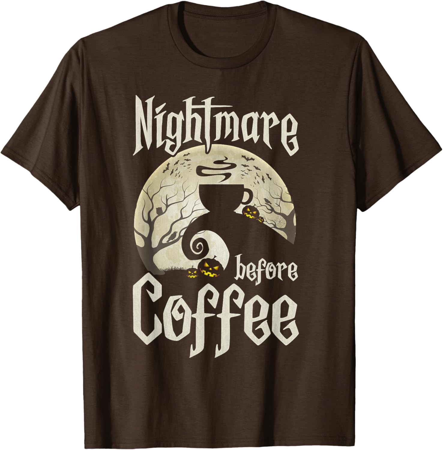 Cute Nightmare Before Coffee Halloween Shirt Funny Gift for Her - 18