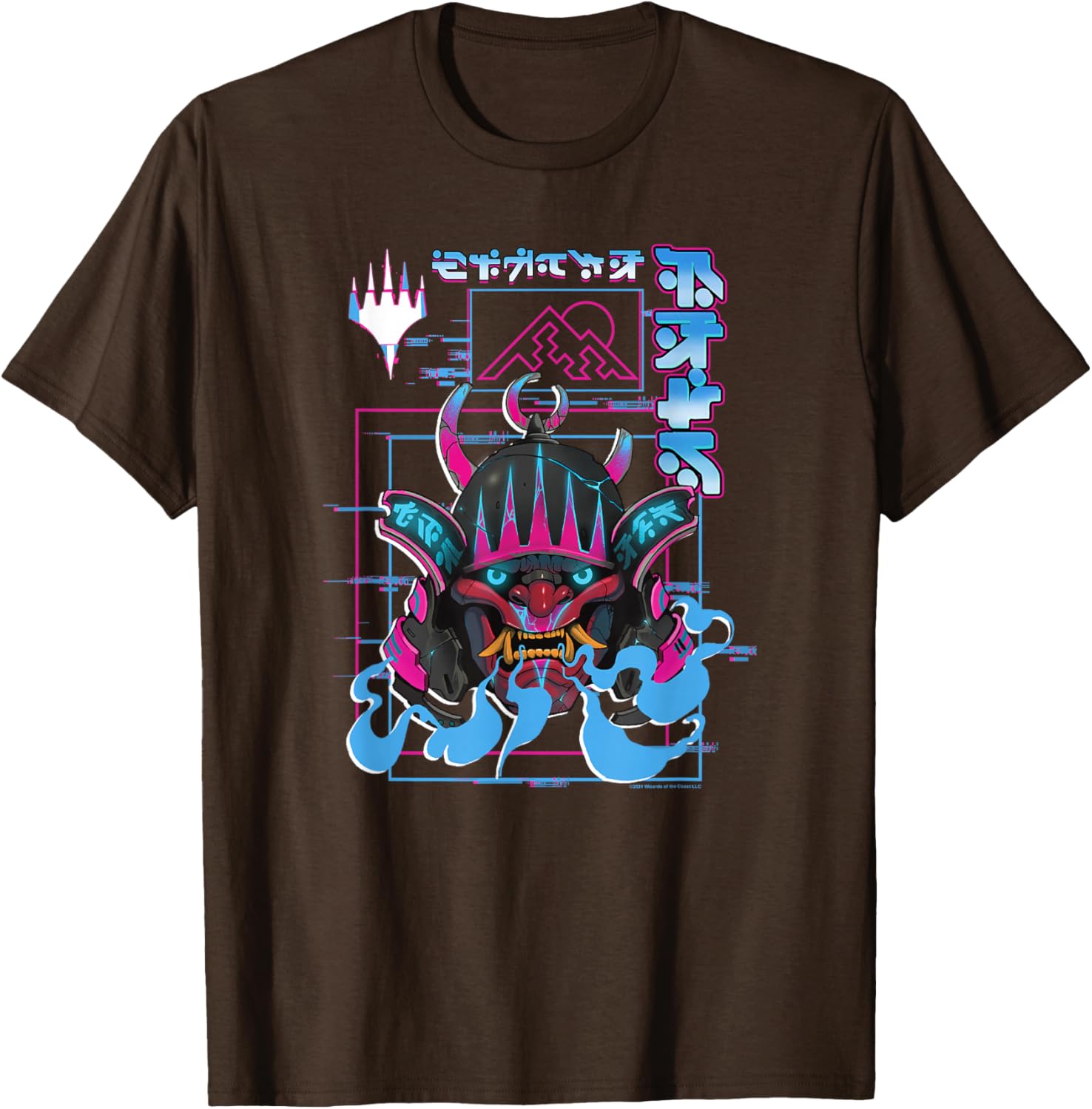 Magic The Gathering Kamigawa Neon Samurai Poster T-Shirt for Fans - 9