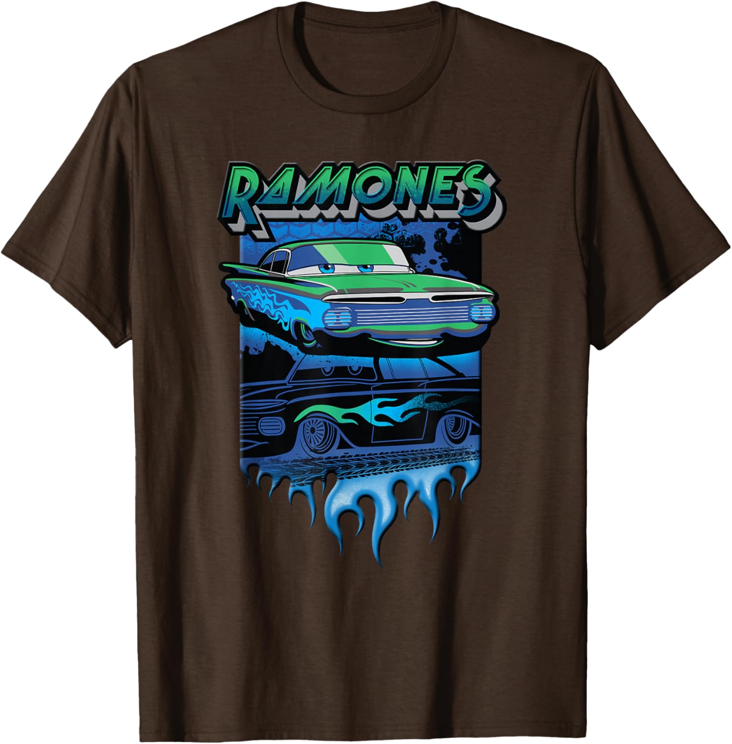 Disney Pixar Cars Ramones Big Flames T-Shirt for Kids and Fans - 3