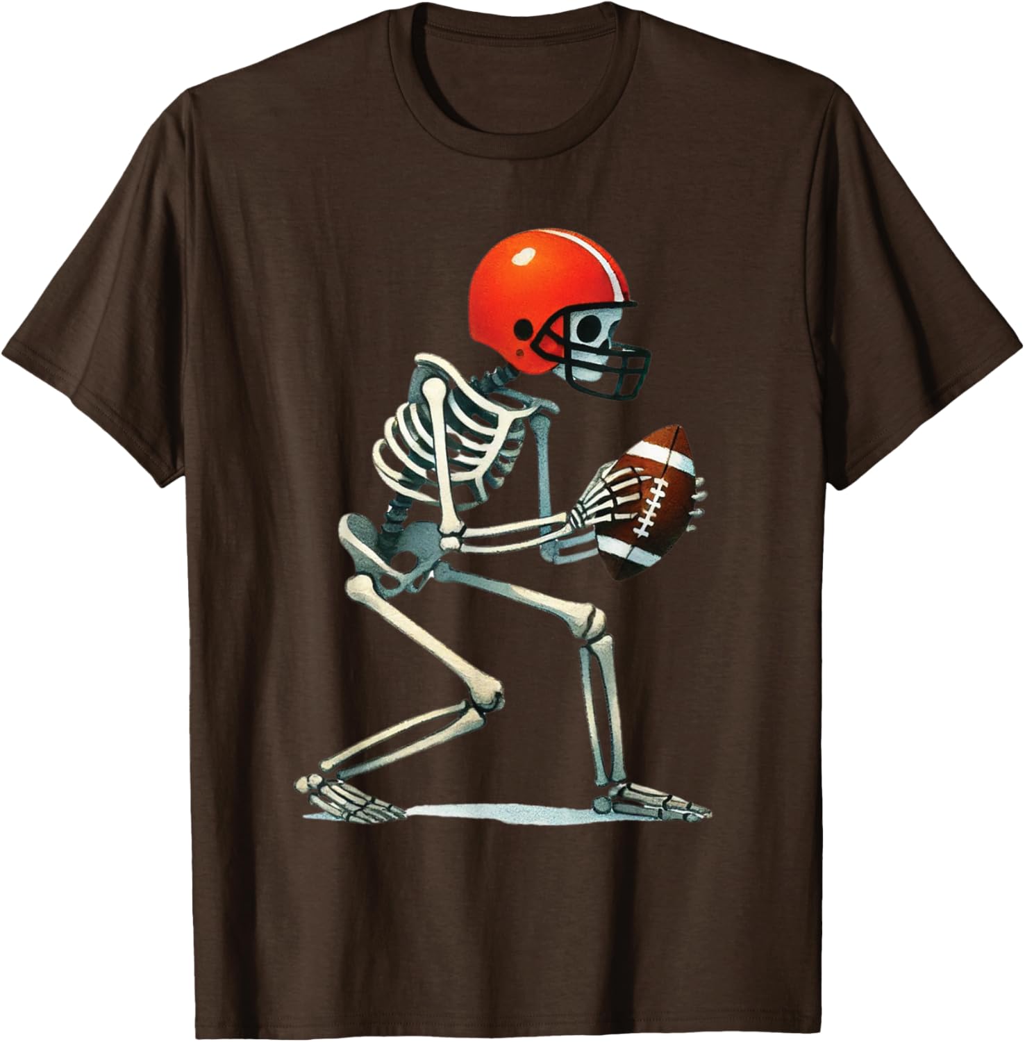 Funny Skeleton Football Halloween Costume Tee for Boys and Men - 10