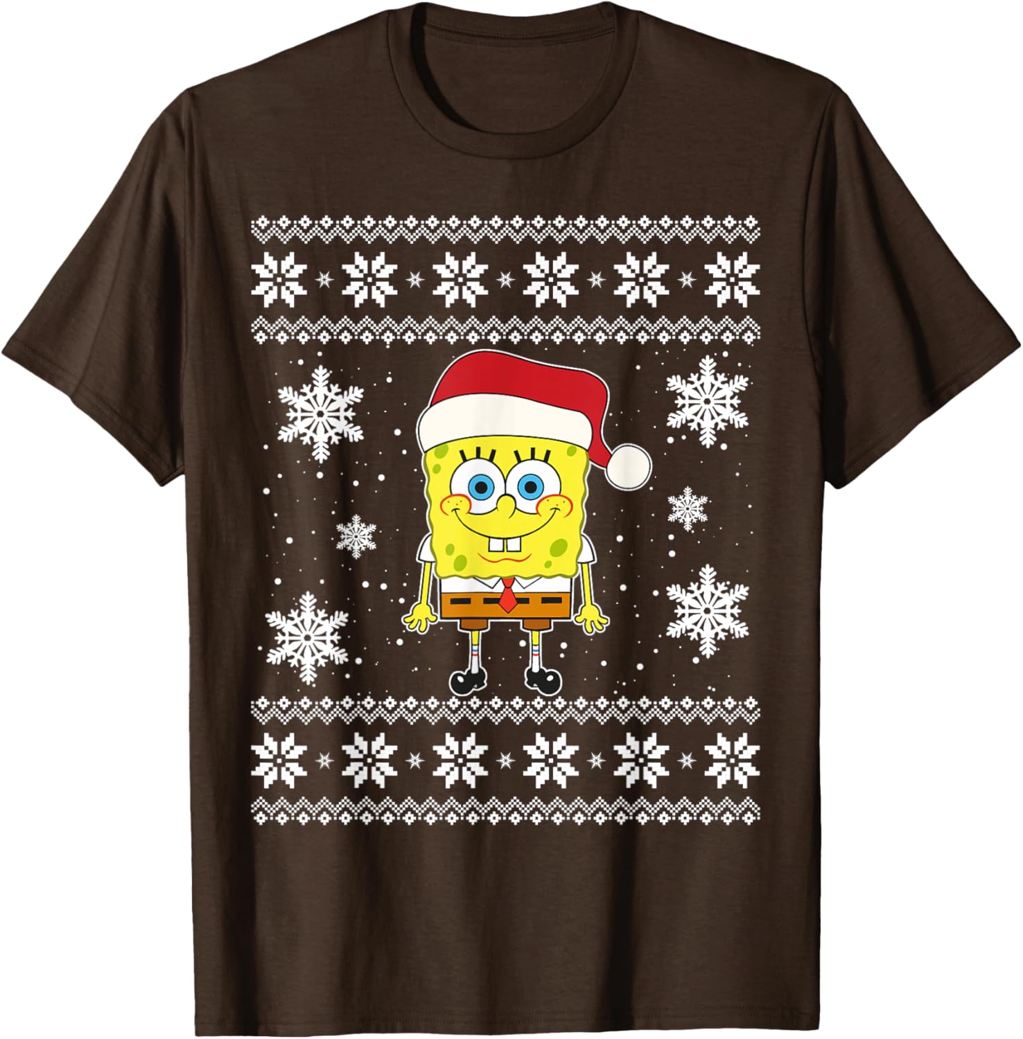 Mademark SpongeBob SquarePants Holiday Christmas Graphic T-Shirt for Fun - 4