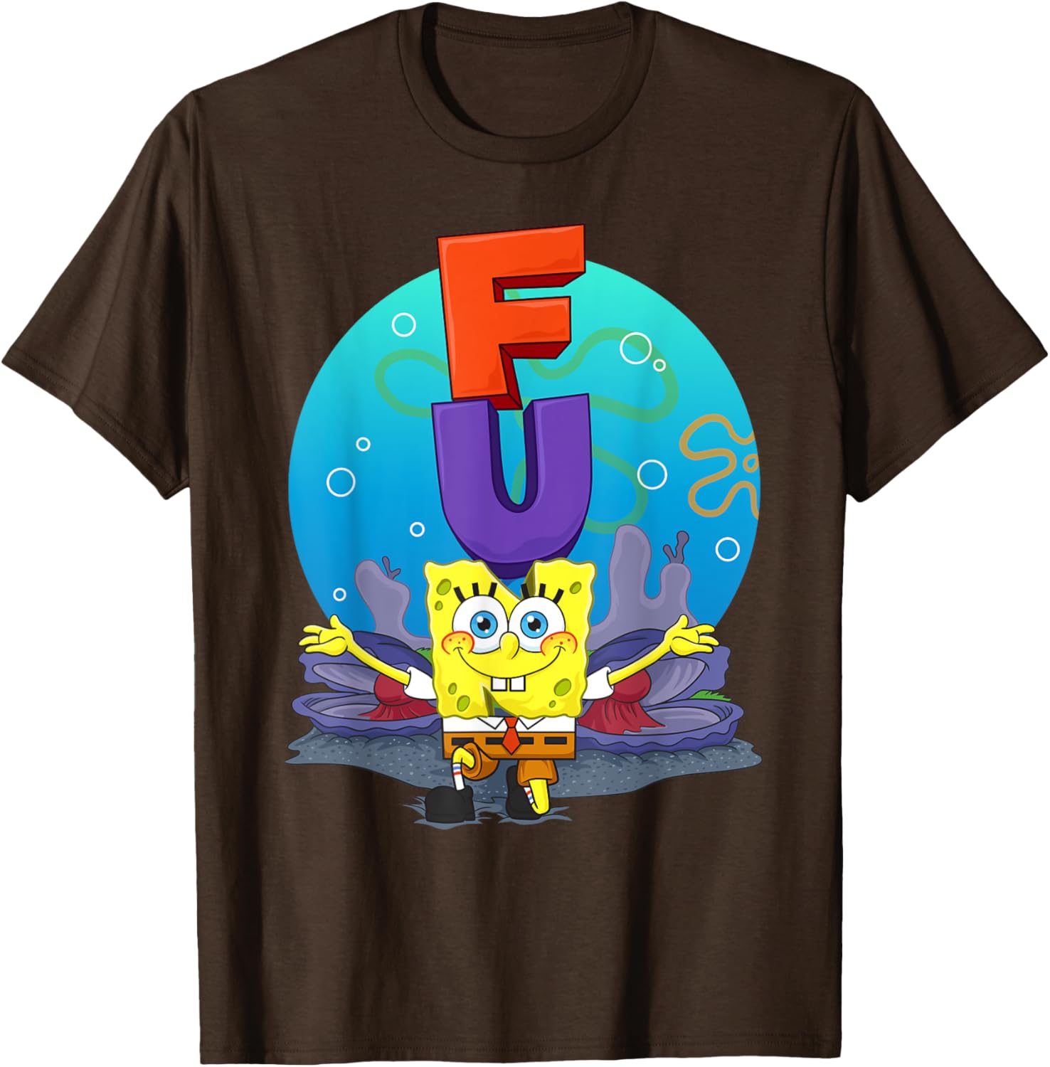 Mademark SpongeBob The F.U.N Song T-Shirt Fun Apparel for Fans - 3