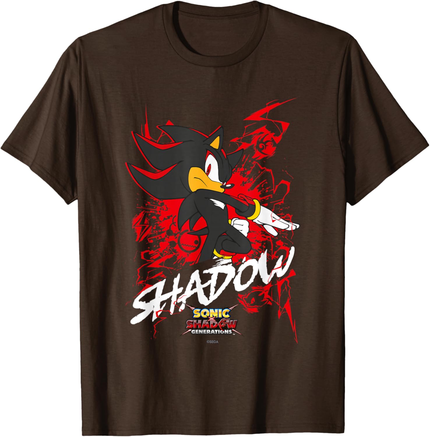 Sonic the Hedgehog Shadow T-Shirt for Fans of Sonic X and Generations - 12