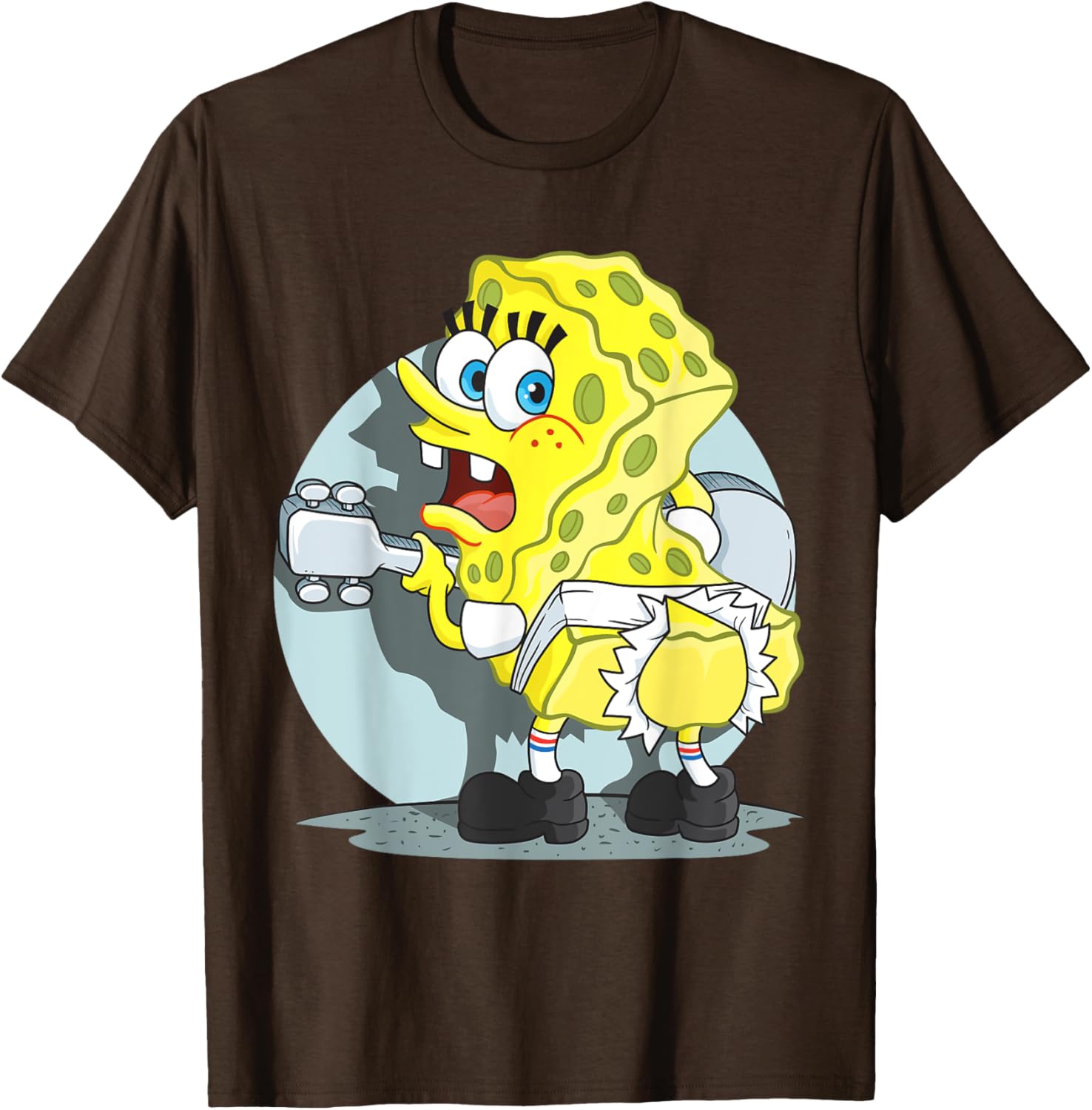 Mademark SpongeBob Ripped Pants T-Shirt Fun Clothing for Fans - 15