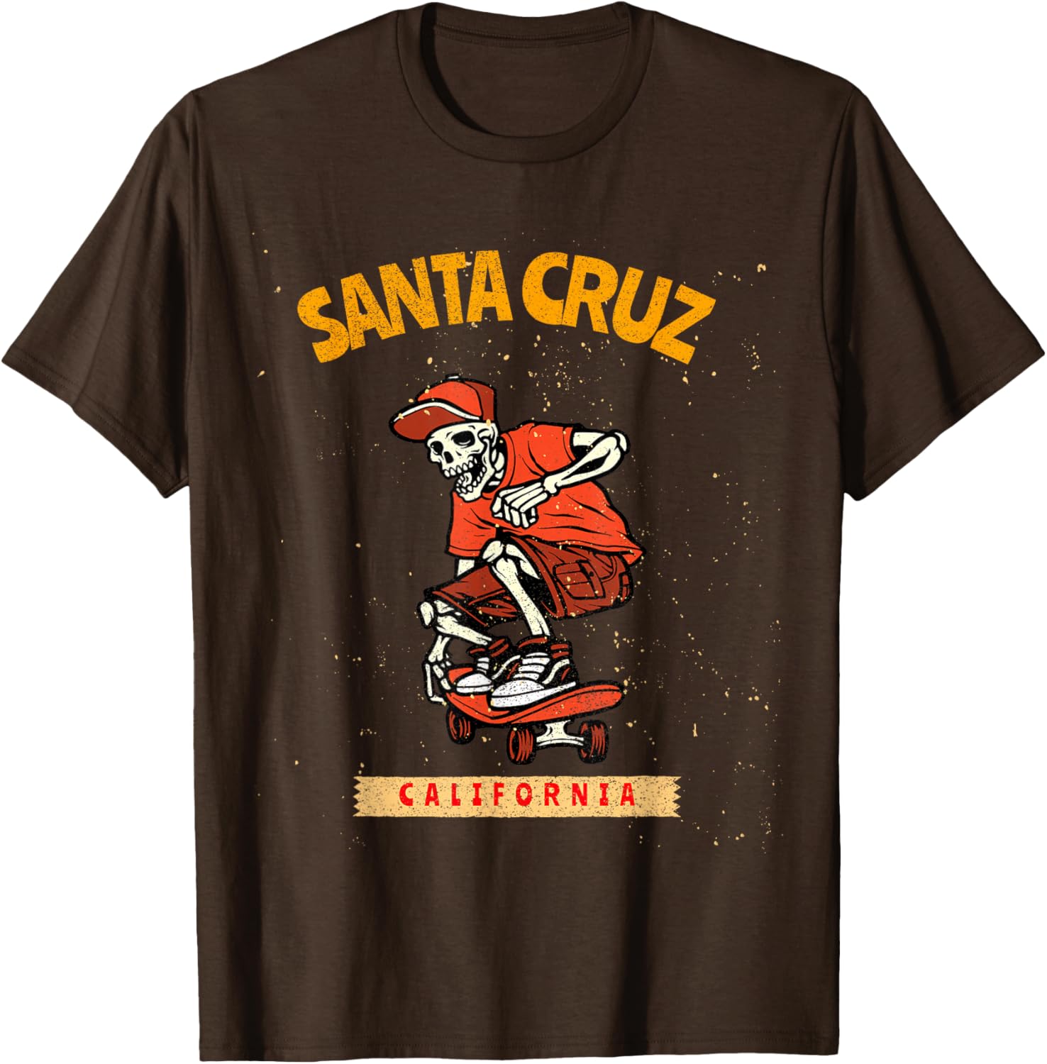 Vintage Santa Cruz Skeleton Skateboarder T-Shirt for Skateboarding Fans - 9
