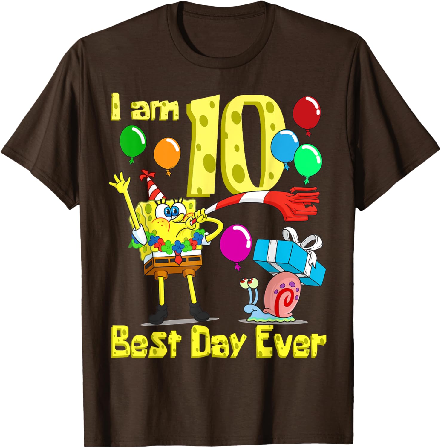 SpongeBob 10th Birthday Party T-Shirt by Mademark for Fun Celebrations - 4