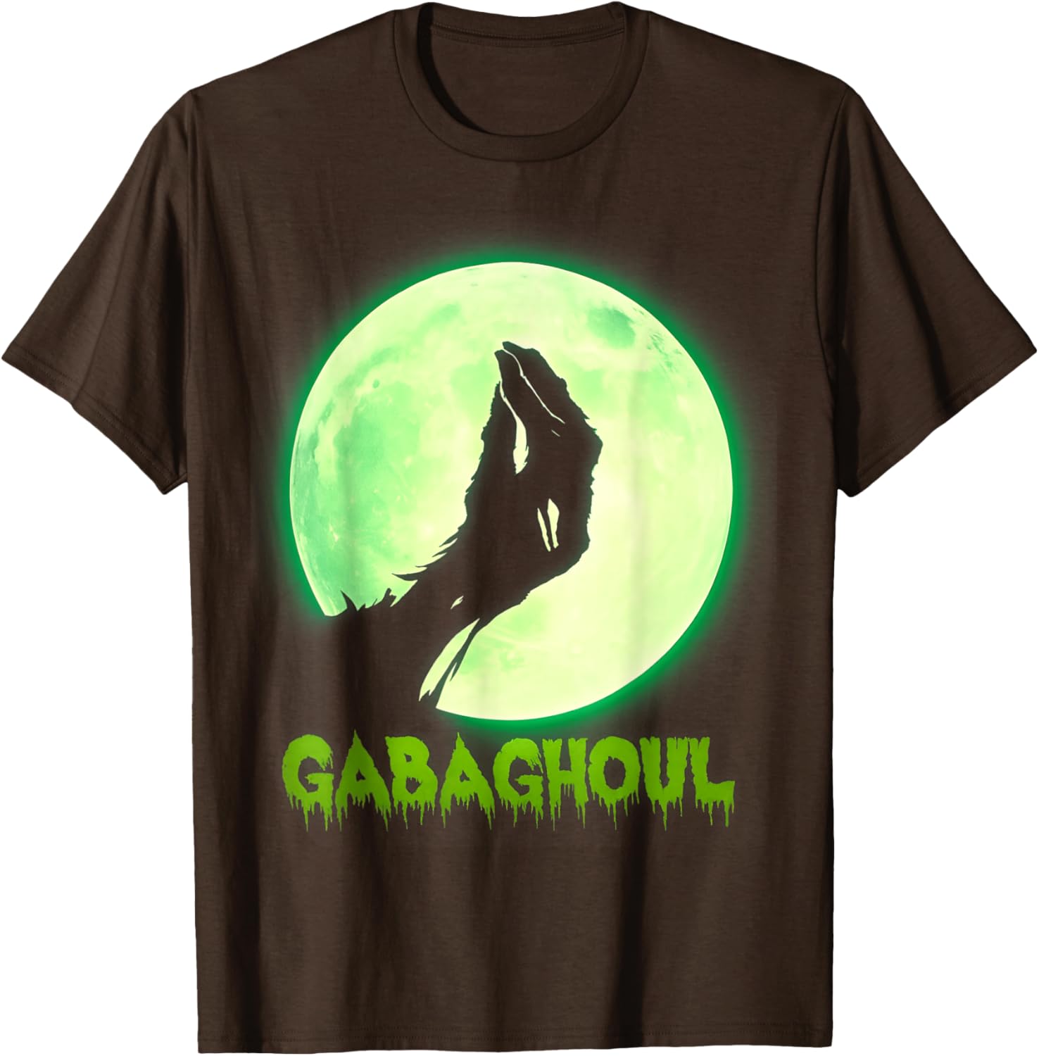Gabaghoul Funny Hand Moon Italian Joke Halloween T-Shirt for Men and Women - 7