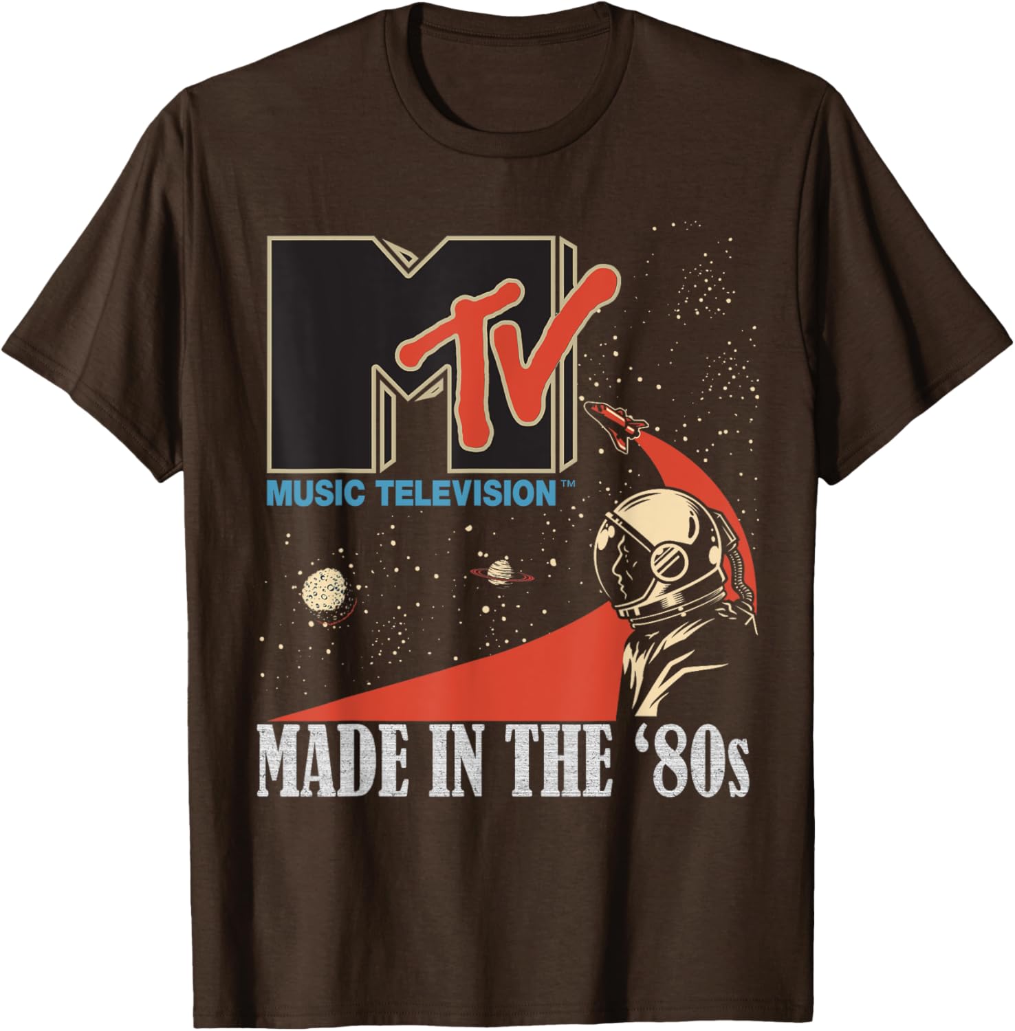 Mademark MTV Space Rocket Planets Astronaut T-Shirt Vintage 80s Style - 8