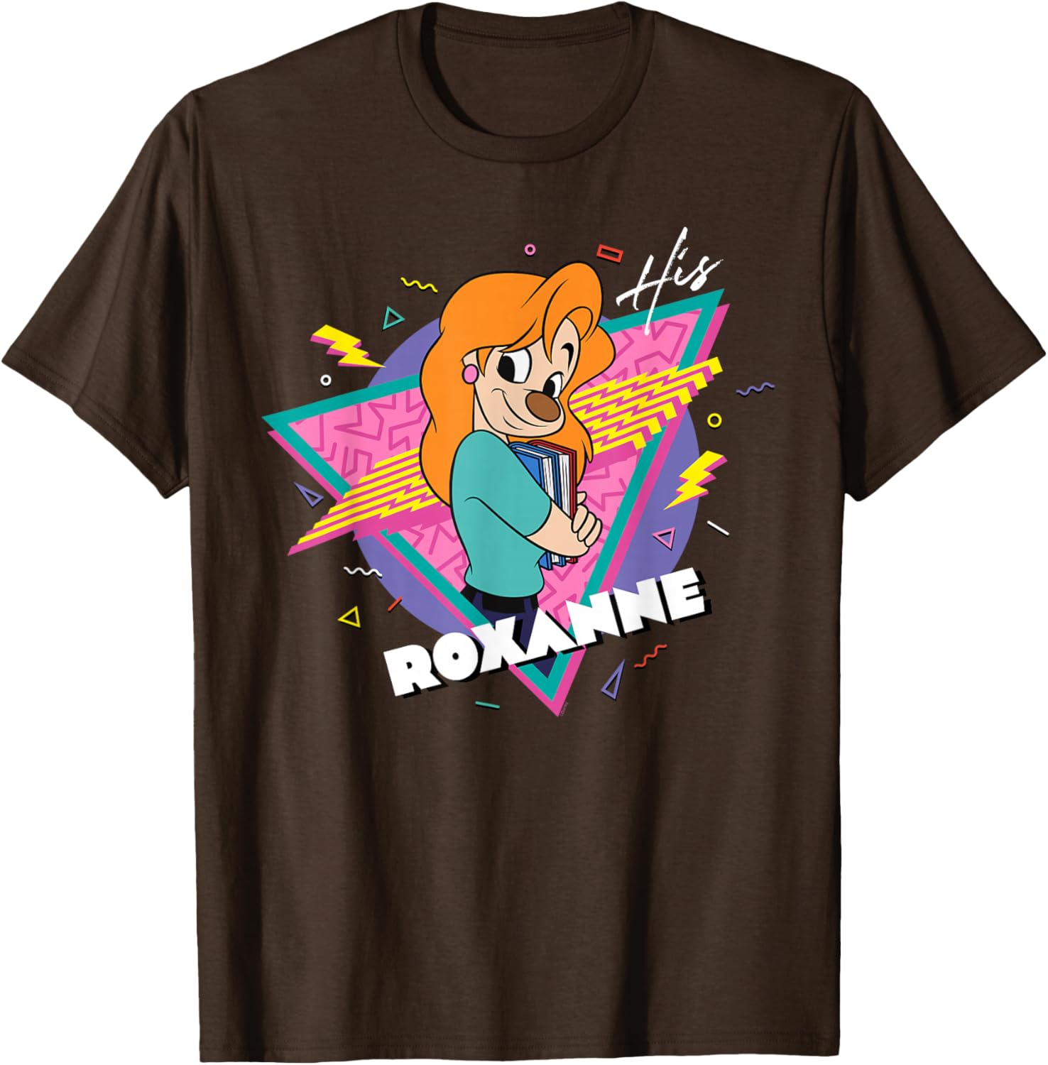 Disney A Goofy Movie Retro 90s Couples Matching His Roxanne T-Shirt - 8