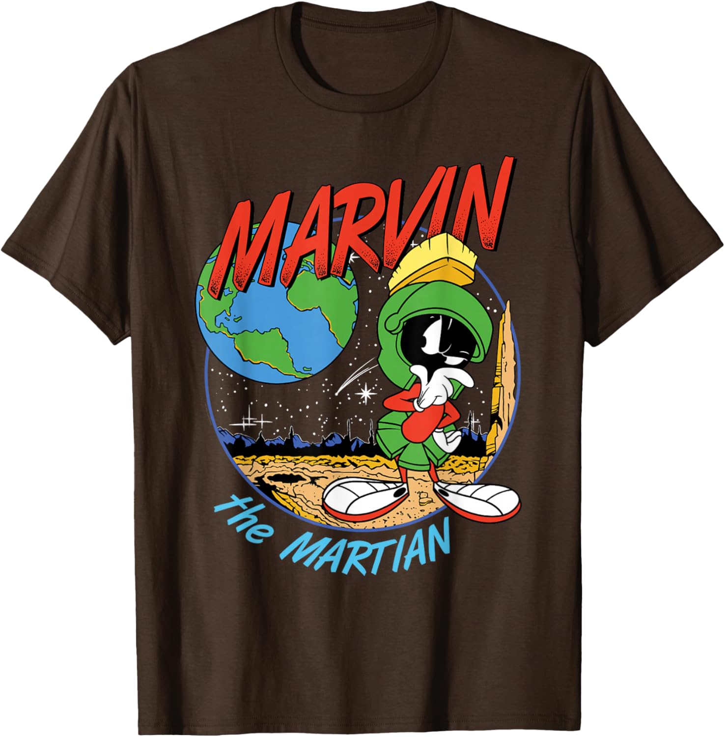 Marvin The Martian Graphic T-Shirt for Space Fans and Cartoon Lovers - 1