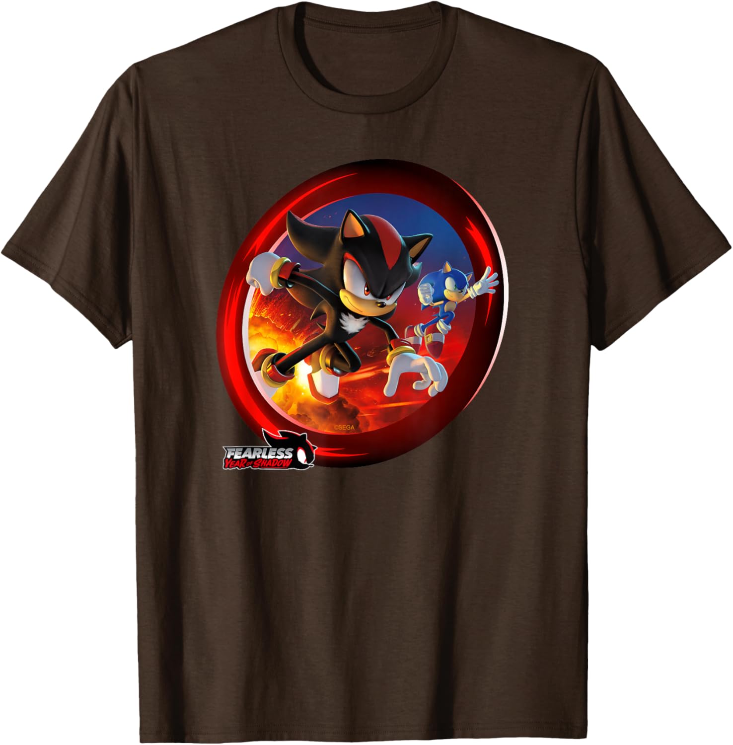 Sonic the Hedgehog Fearless Year of Shadow Graphic T-Shirt for Fans - 11