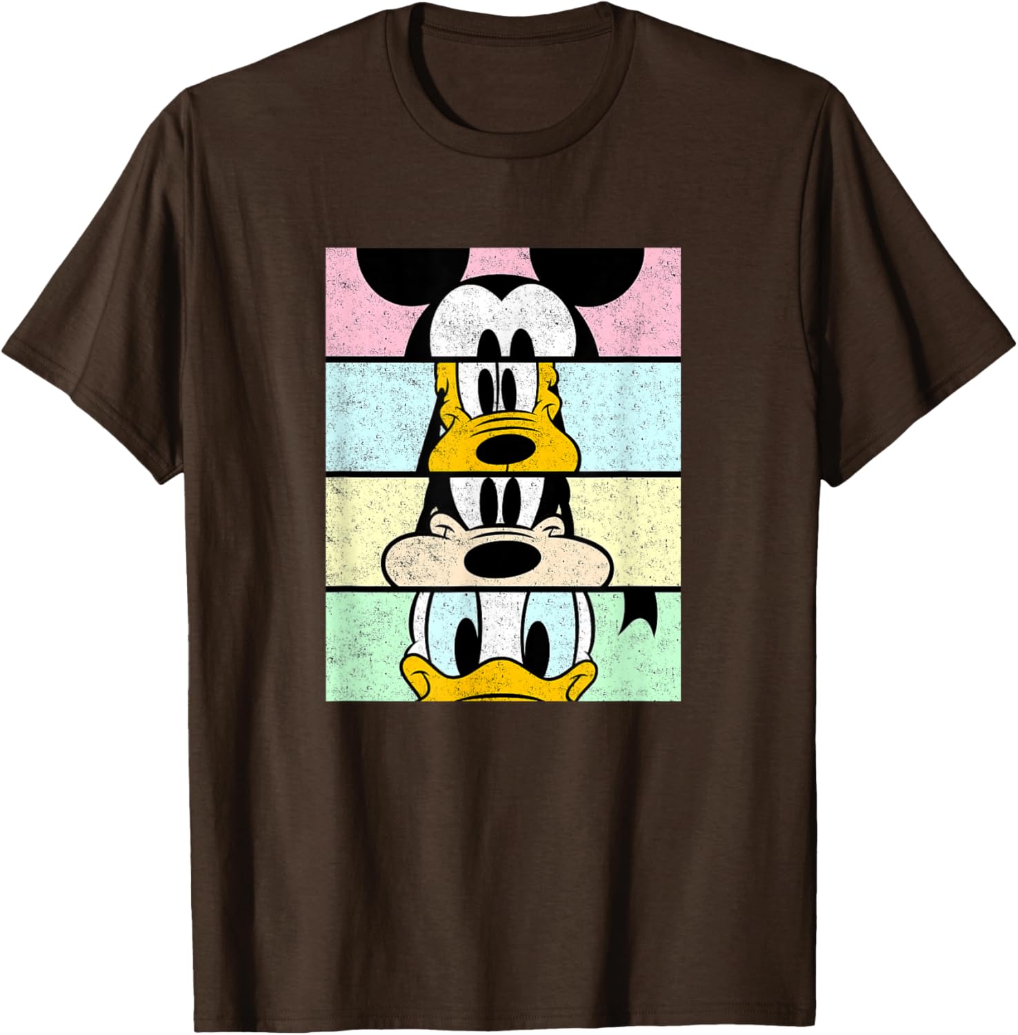 Disney Mickey And Friends Distressed Comic Panels T-Shirt for Fun Fans - 26