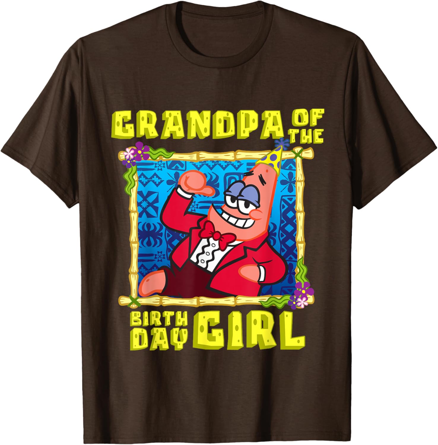 Mademark SpongeBob SquarePants Grandpa Pop T-Shirt for Birthday Girls - 12