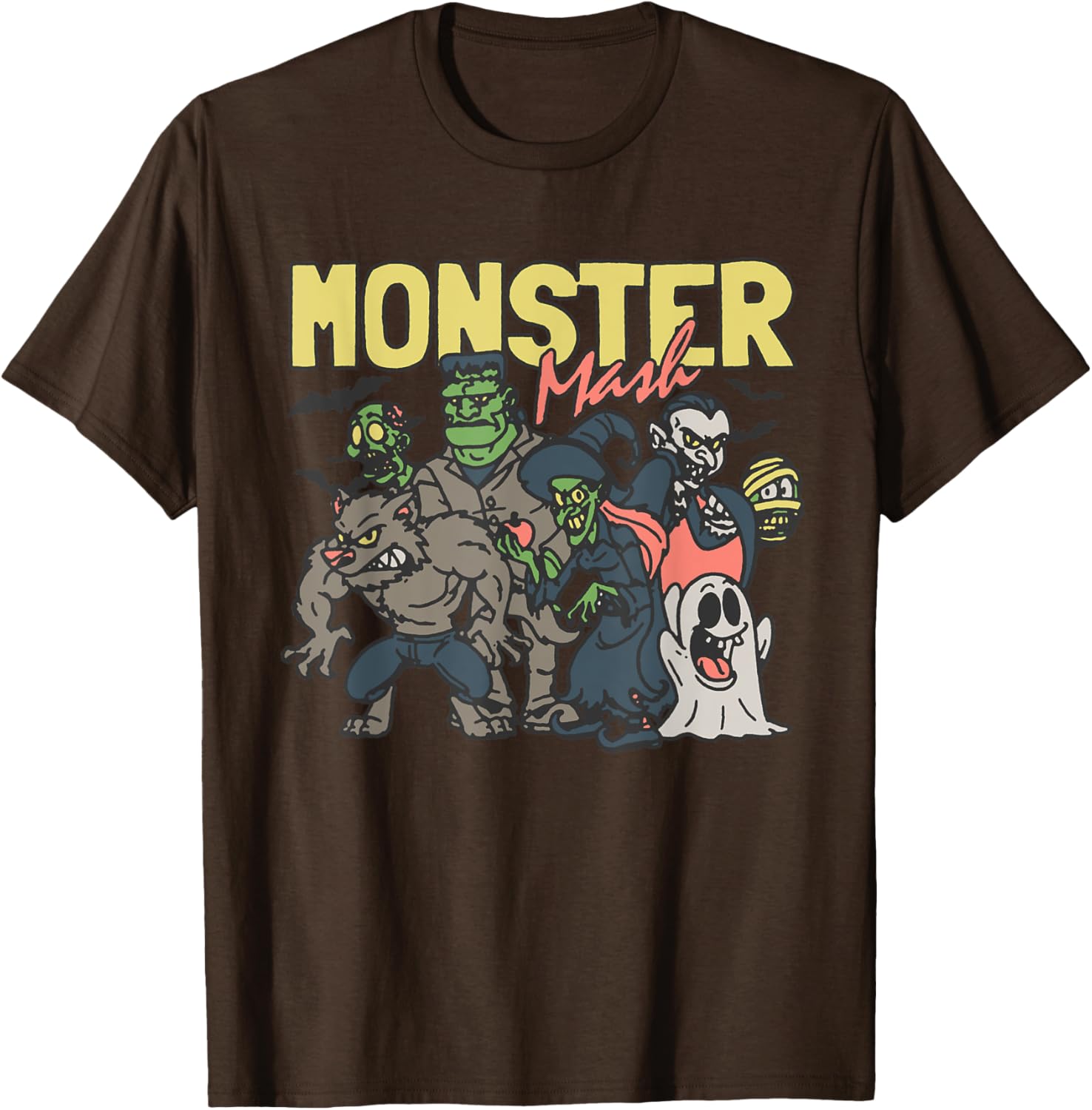 Monster Mash Halloween T-Shirt Fun Costume Characters for Parties - 12
