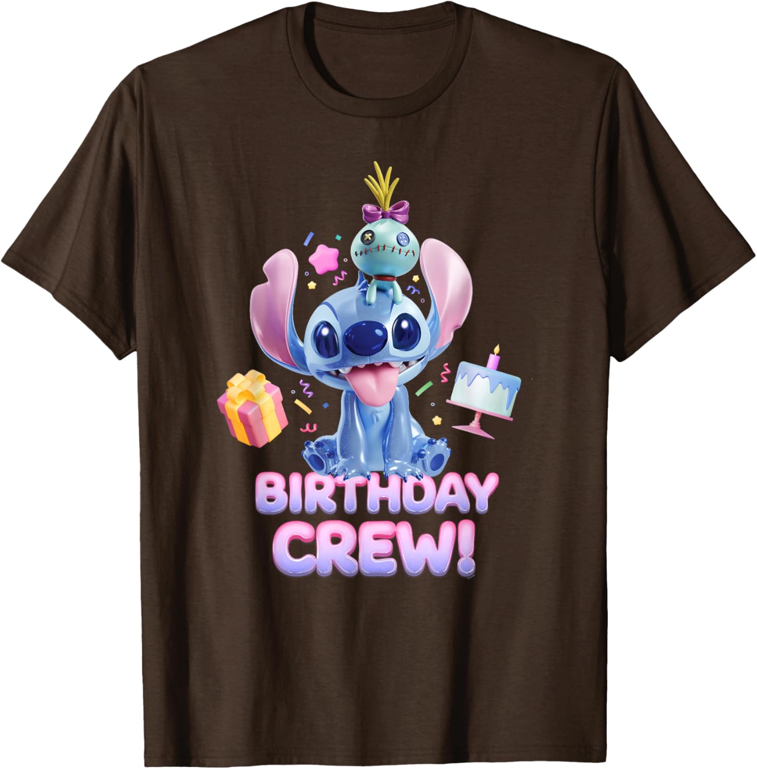 Disney Lilo & Stitch Big Shiny Birthday Crew T-Shirt for Fun Celebrations - 27
