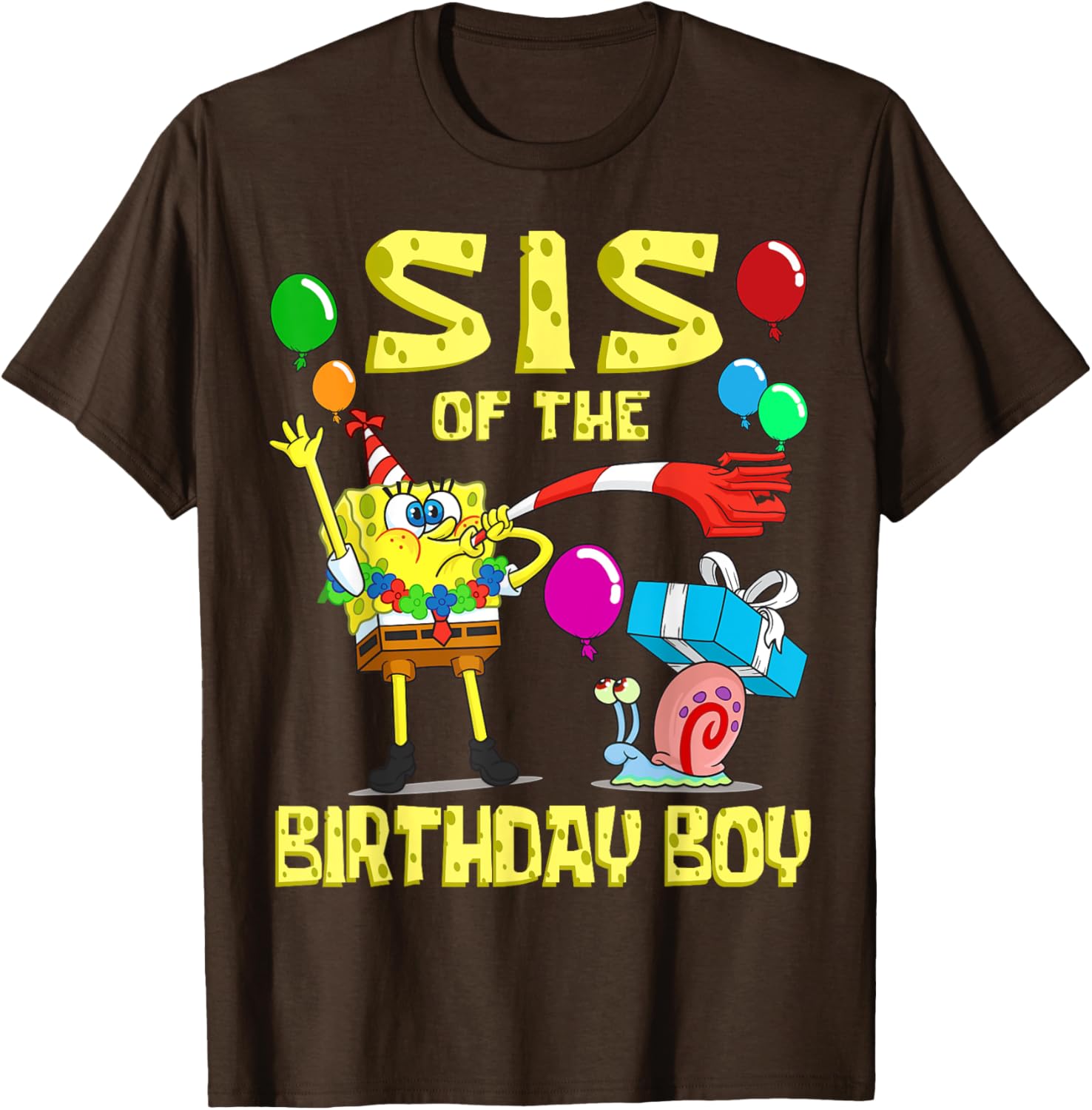 Mademark SpongeBob Sister of the Birthday Boy Party T-Shirt for Kids - 17