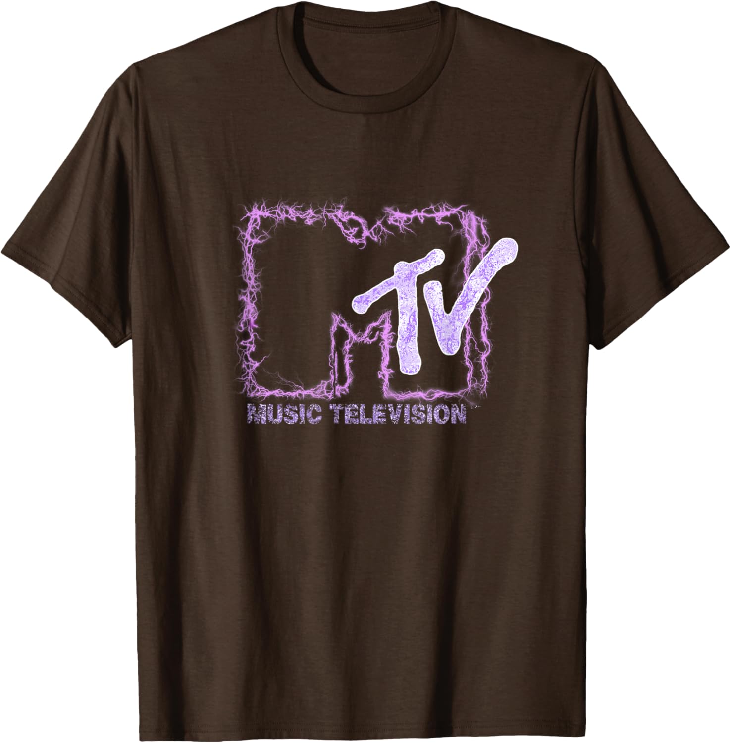 Mademark x MTV Official Logo T-Shirt with Purple Electric Flashes - 6