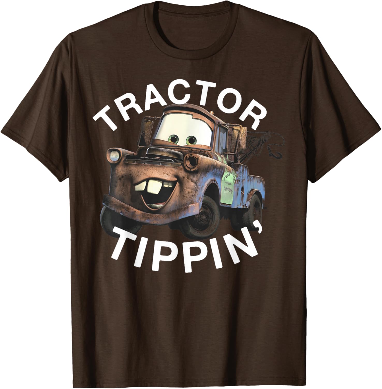 Disney Pixar Cars Mater Tractor Tippin Vintage Logo T-Shirt for Fans - 4