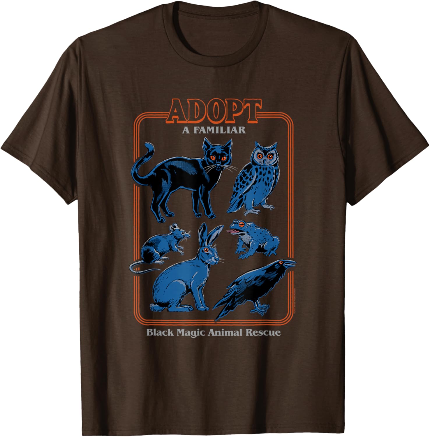 Steven Rhodes Black Magic Adopt a Familiar Retro T-Shirt for Fun Lovers - 5