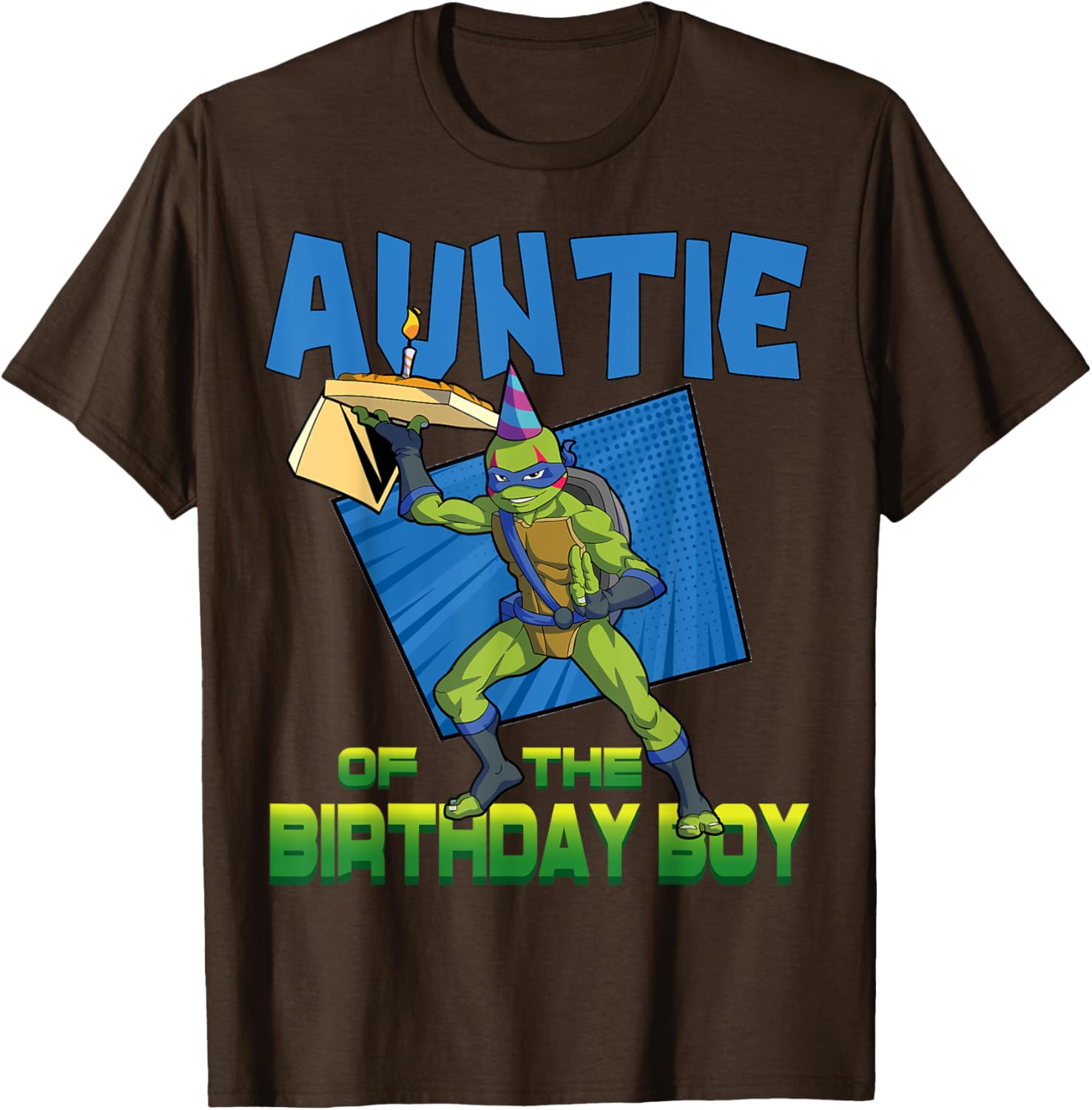 Mademark Teenage Mutant Ninja Turtles Leo Birthday Boy Pizza Party T-Shirt - 16