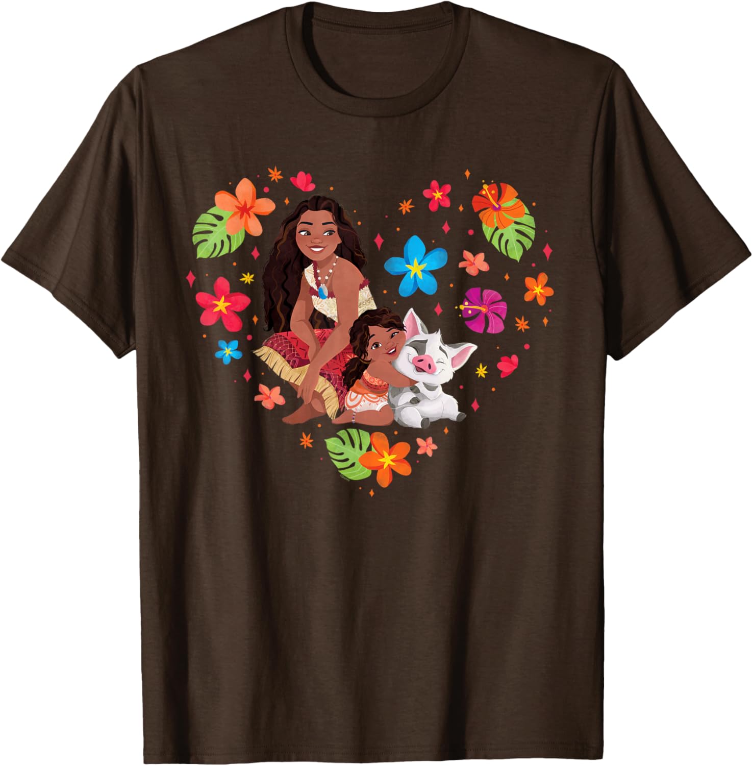 Disney Moana Tropical Heart Sisters T-Shirt with Moana Simea and Pua - 17