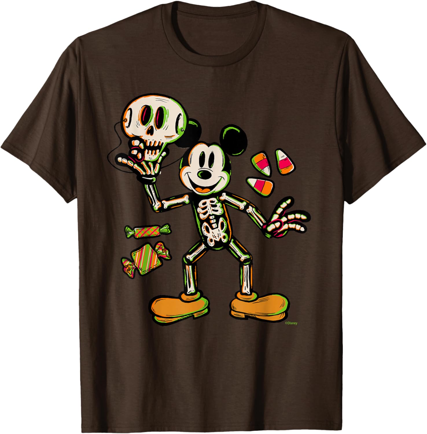 Mickey Mouse Halloween Trick or Treat Skeleton Costume T-Shirt for Kids - 14