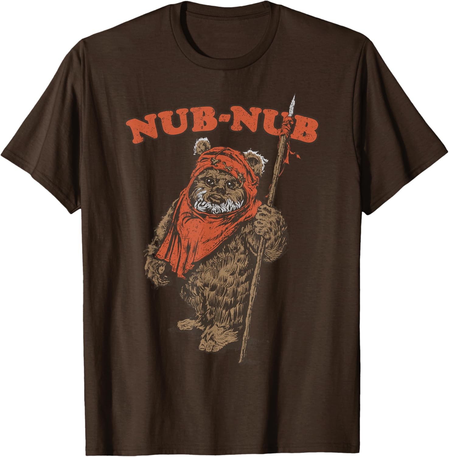Vintage Star Wars Ewok Nub-Nub Camp Graphic T-Shirt for Fans - 3